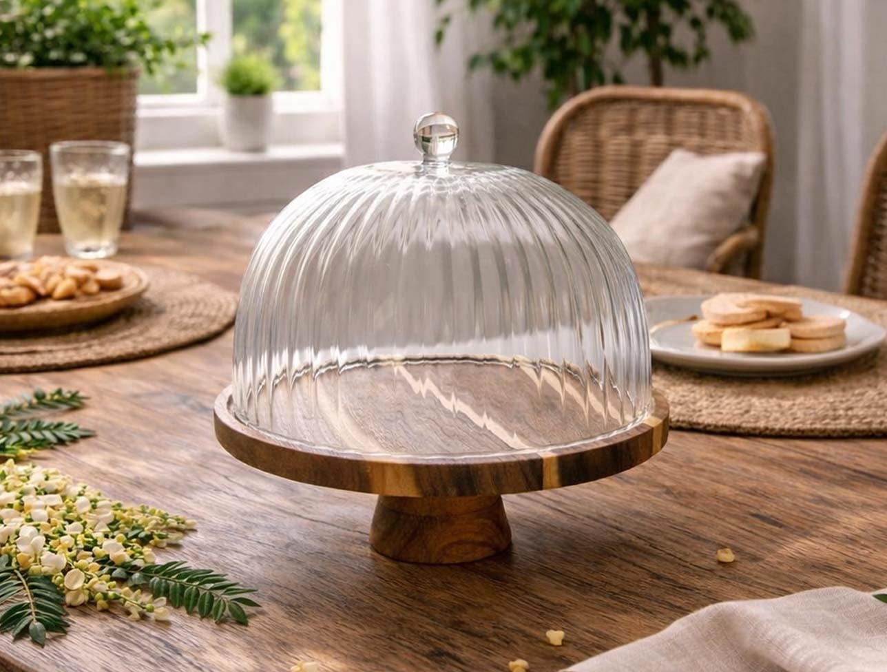 LUCA MİA BREEZE AYAKLI KEK FANUS 25 CM LM-0069