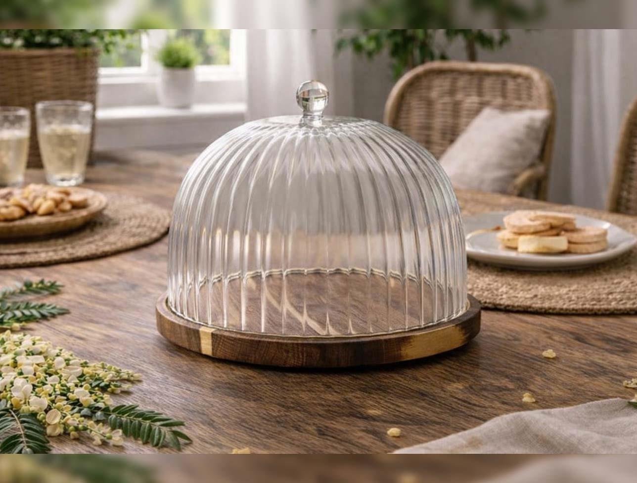 LUCA MİA BREEZE KAPAKLI KEK FANUS 25 CM LM-0068