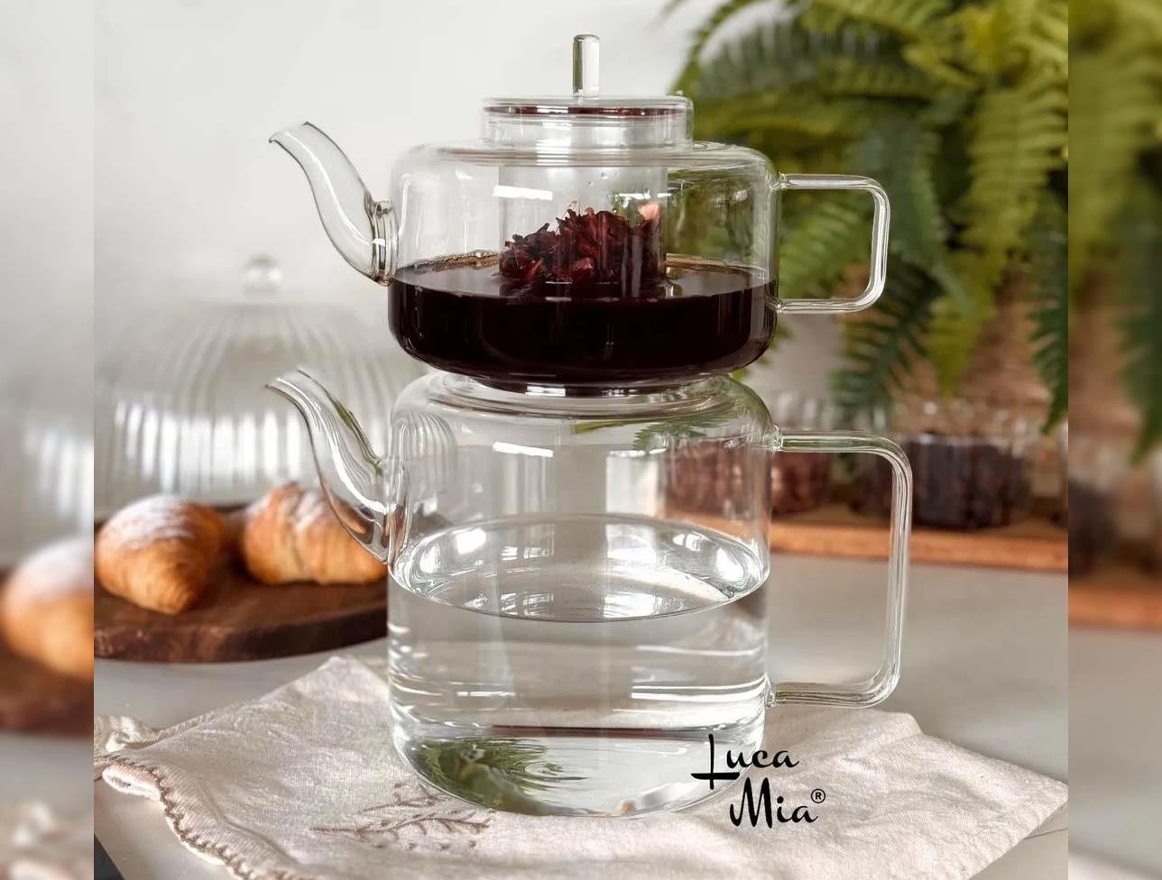 LUCA MİA KEYFİ DEM CAM ÇAYDANLIK LM-0023