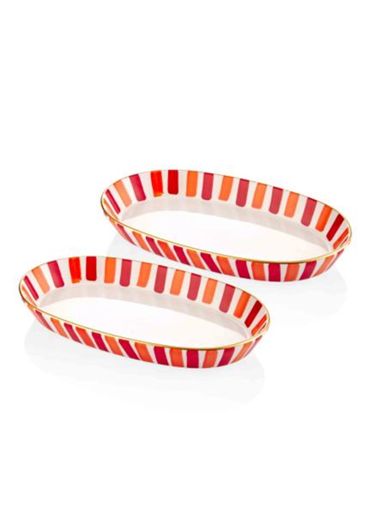 MİA FEZ OVAL SERVİS  17X30X4CM KIRMIZI FEZ0049