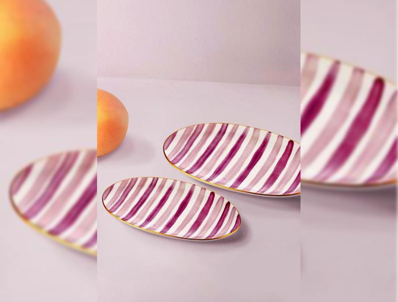 MİA FEZ OVAL SERVİS 26CM-29CM MOR FEZ0030