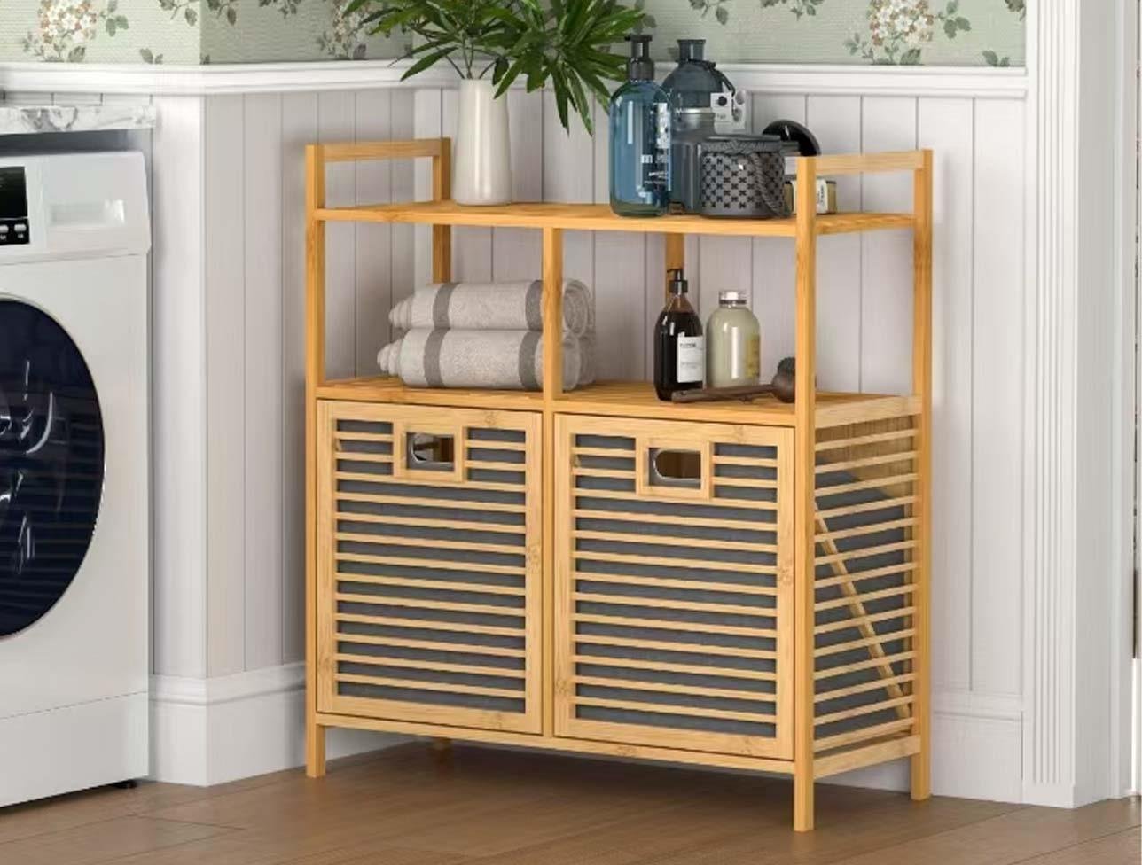 MİEN BAMBU 2Lİ ÇAMAŞIR SEPETİ JW-0127