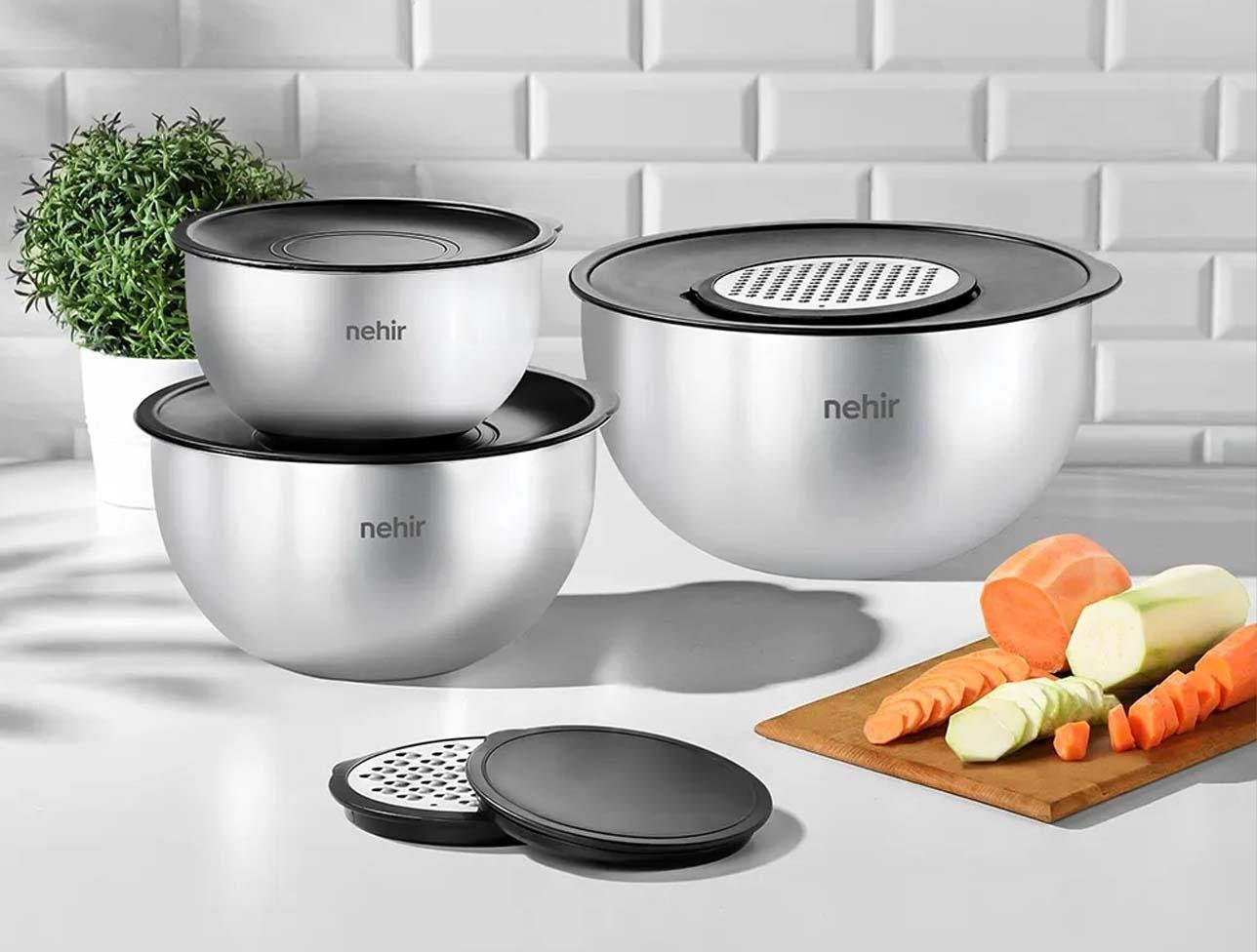 NEHİR SİLVER ÇELİK SATEN 9 PRÇ SAK. KABI SVC-211