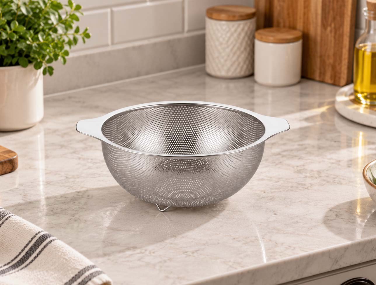 OMS 22 CM PERLA ÇELİK SÜZGEÇ 153.7504.22.SILVER