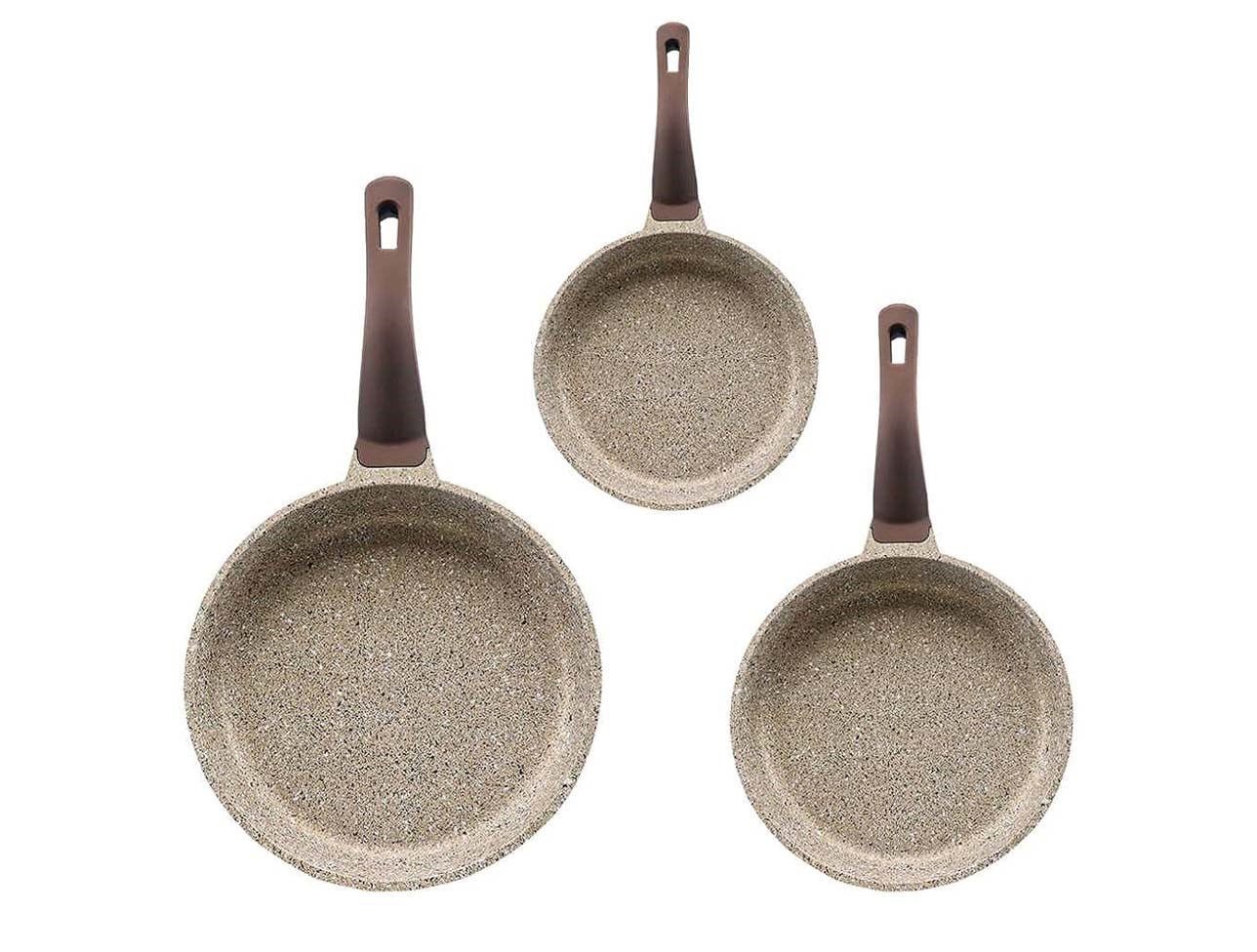 OMS 3 PCS DÖKÜM GRANİT  TAVA SET 3 LÜ