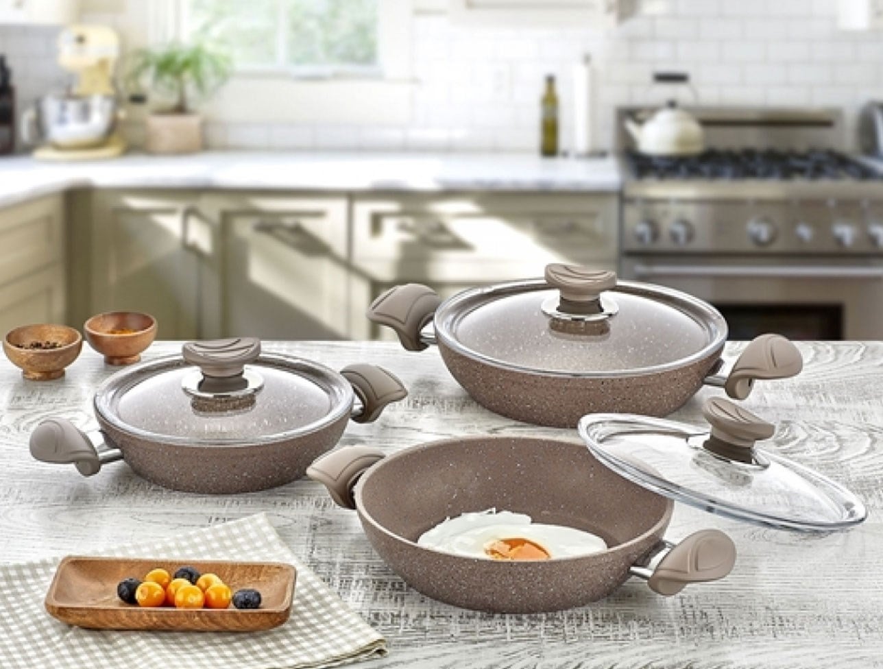 OMS 6 PCS GRANİT SAHAN SET SKAH  18-20-22