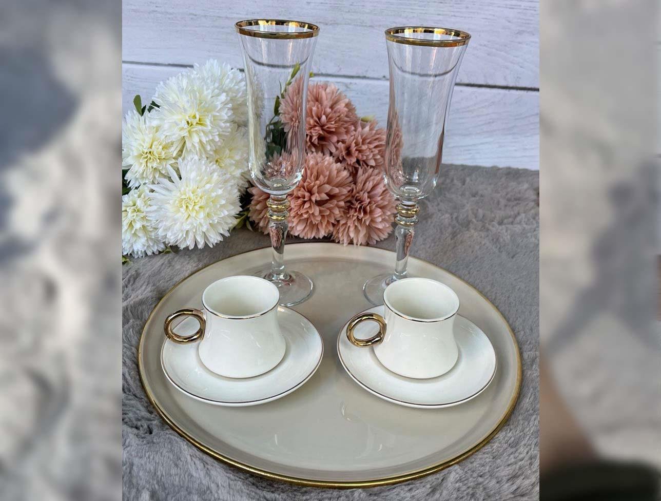 PAŞABAHÇE ALTIN YALDIZLI 6 LI BARDAK