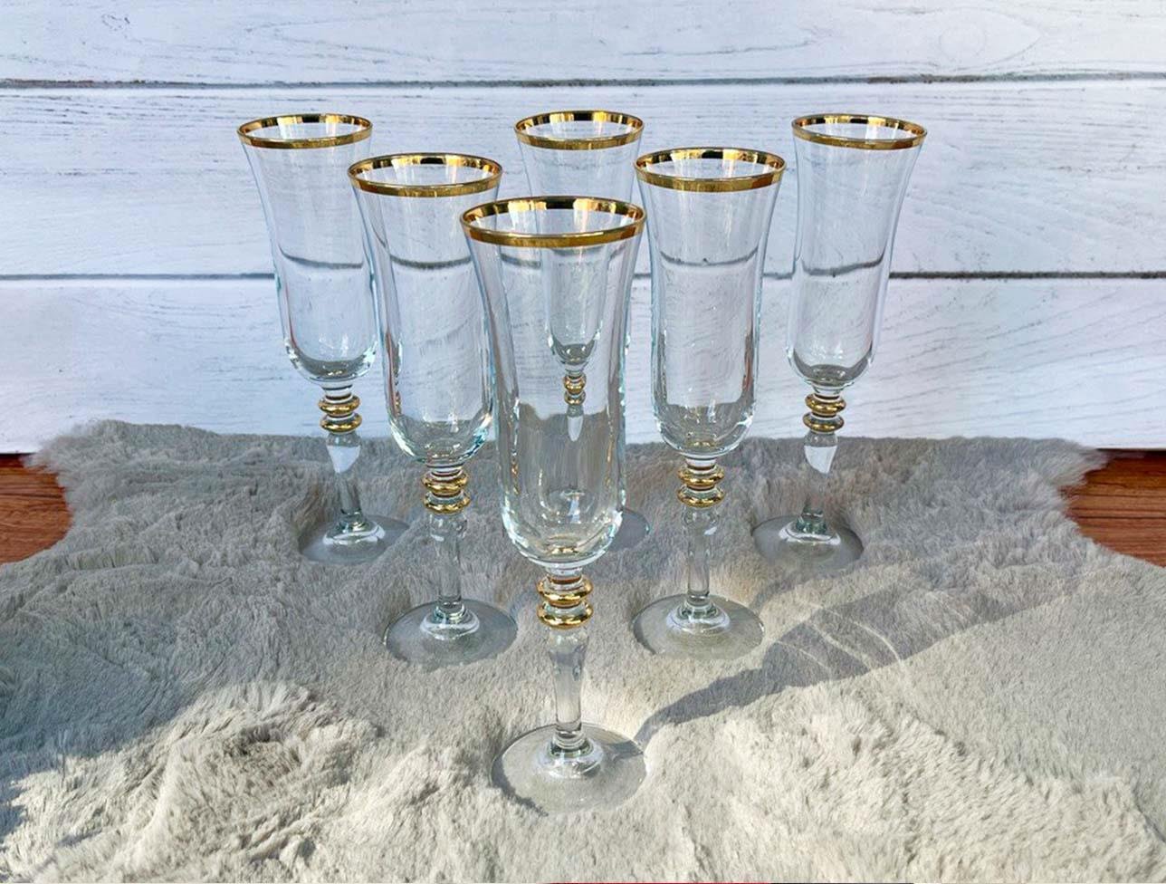 PAŞABAHÇE ALTIN YALDIZLI 6 LI BARDAK