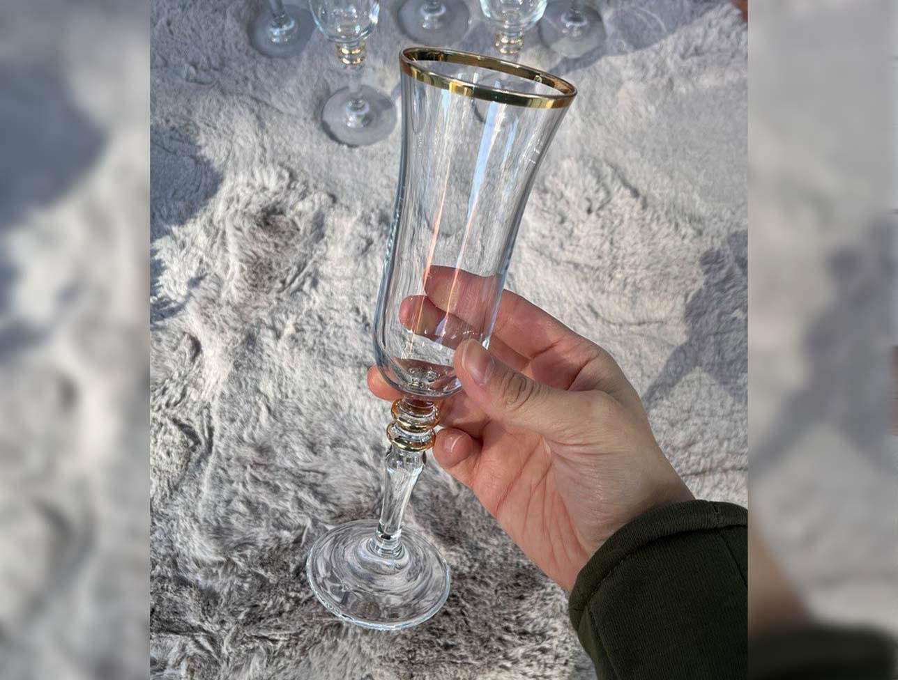 PAŞABAHÇE ALTIN YALDIZLI 6 LI BARDAK