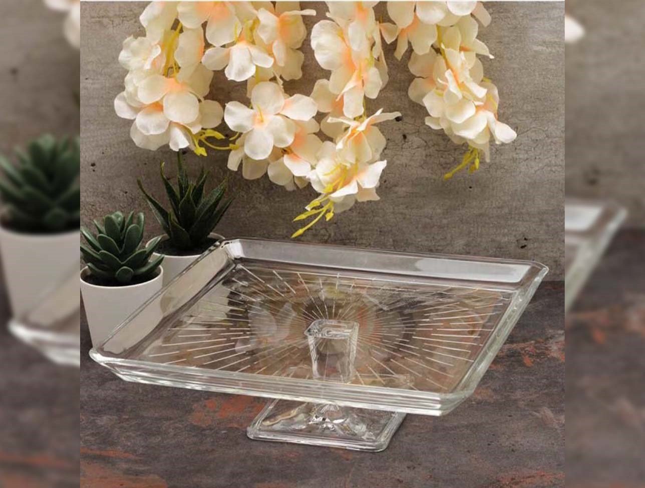 Paşabahçe Ayaklı Servis Tabağı Madlen 950007