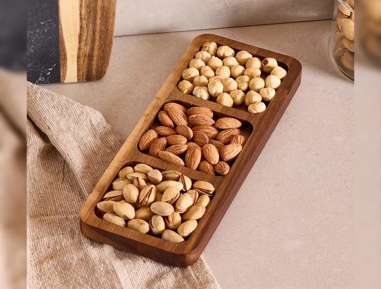 PEROTTİ AKASYA 3 BÖLMELİ ÇEREZLİK 25X10CM