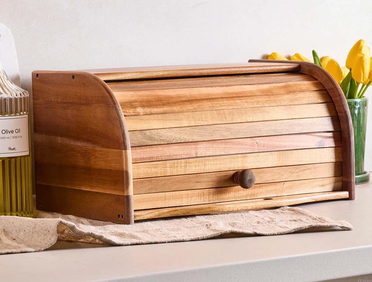 PEROTTİ AKASYA EKMEK DOLABI 24*38*19 CM