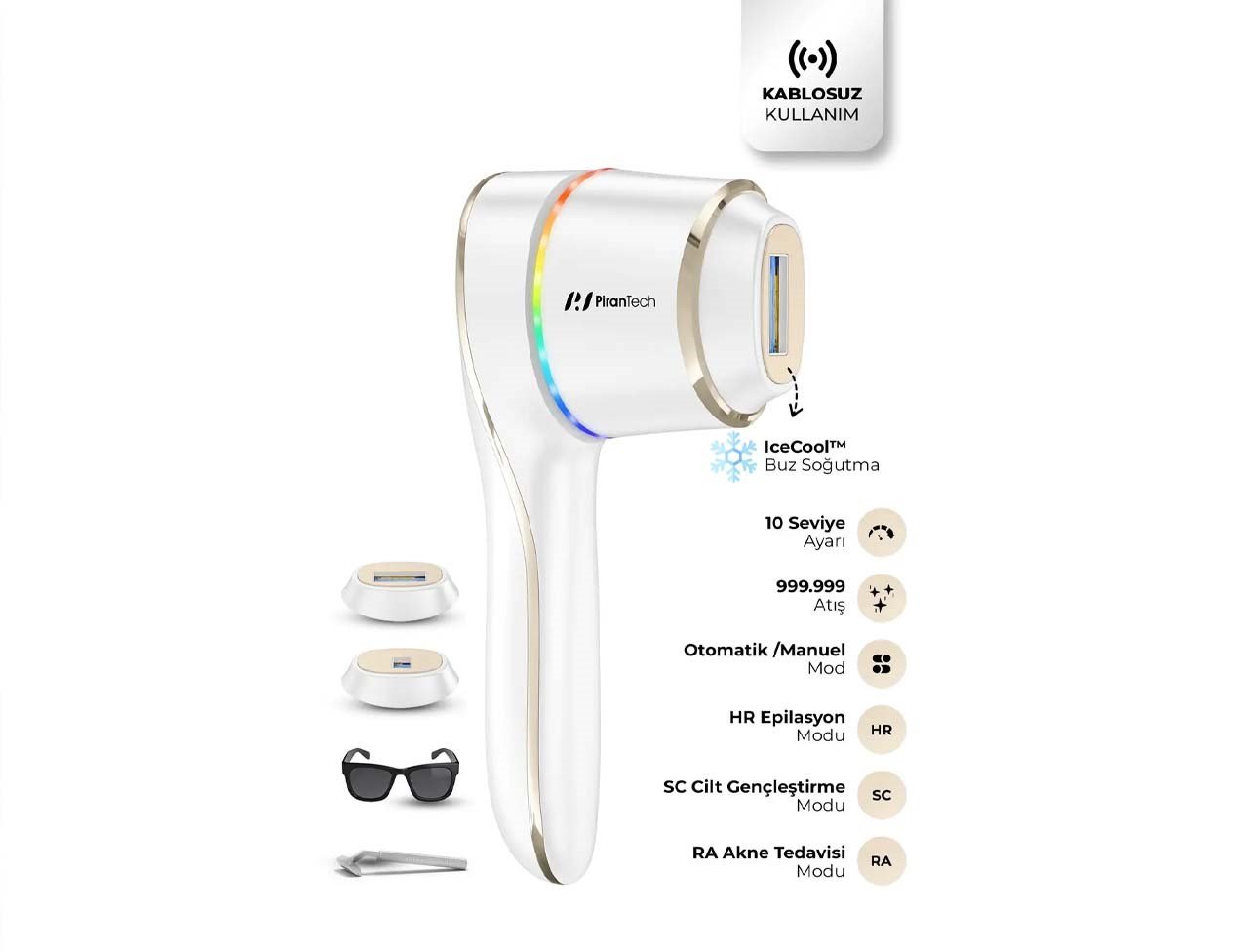 PİRANTECH BHRL-15 BUZ IPL LAZER EPİLASYON ALETİ