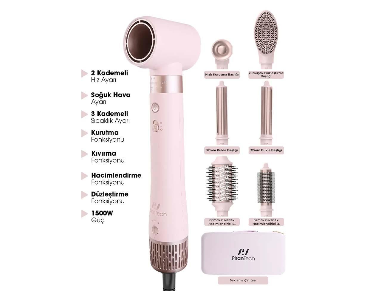 PİRANTECH STYLE-AIRWRAP KS-611 6 BAŞ. SAÇ ŞEK