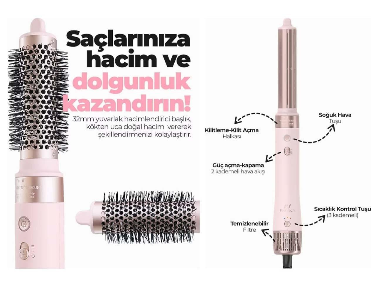 PİRANTECH STYLE-AIRWRAP KS-611 6 BAŞ. SAÇ ŞEK