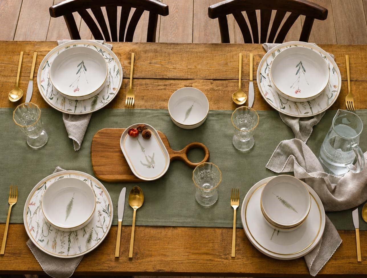 PORLAND BOTANİCAL 27 PAR. YEMEK TAKIMI 04ALM006591