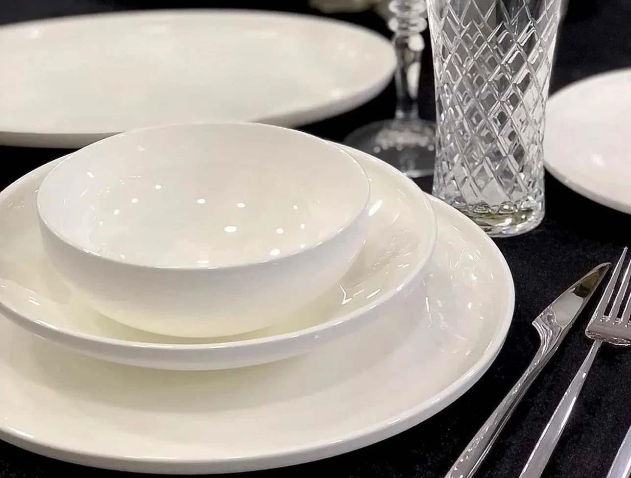 ROYKING WHİTE SLENDER 24 PARÇA YEMEK TAKIMI DSN047