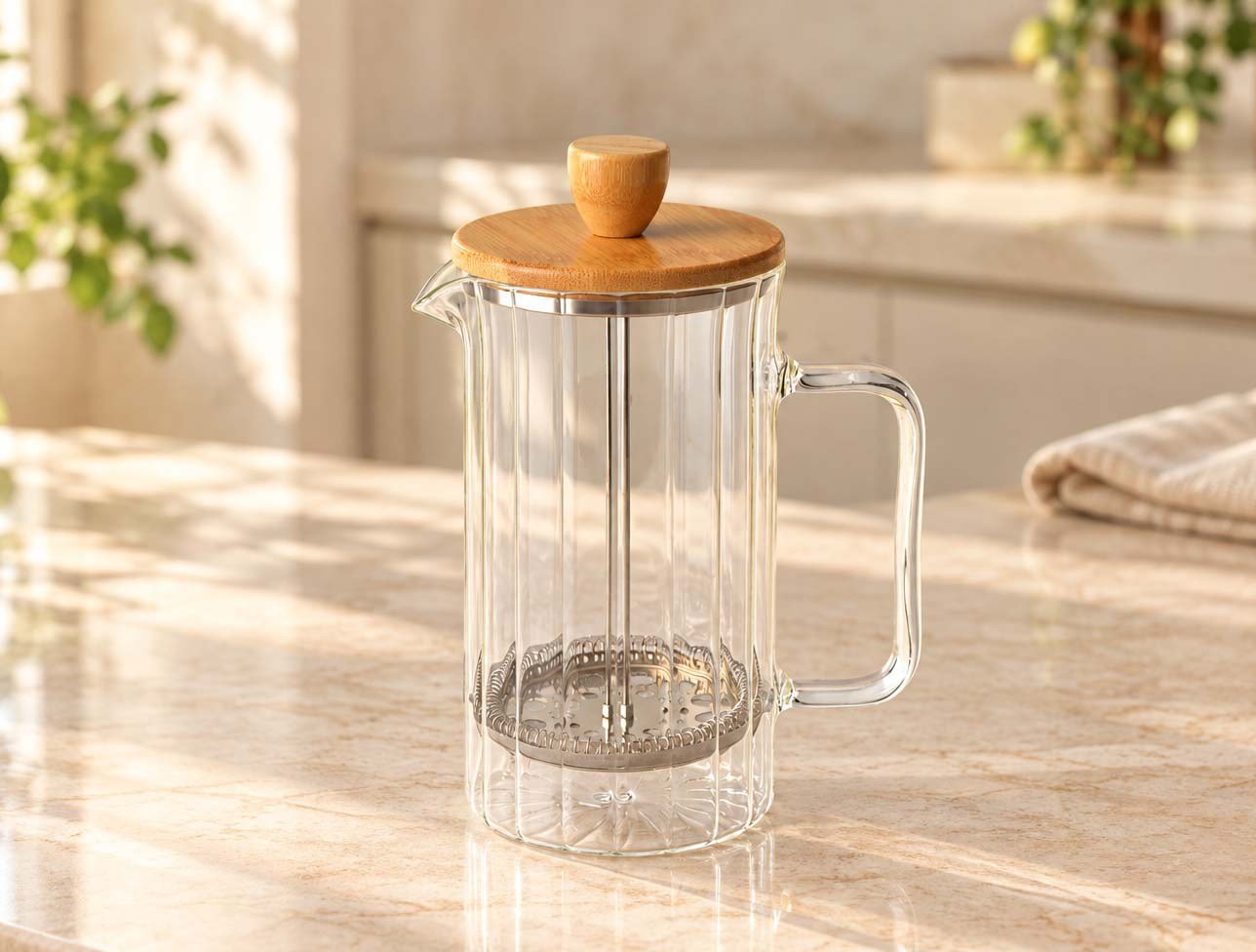 TOHANA BAMBU KAPAKLI FRENCH PRESS 600 ML THN77434