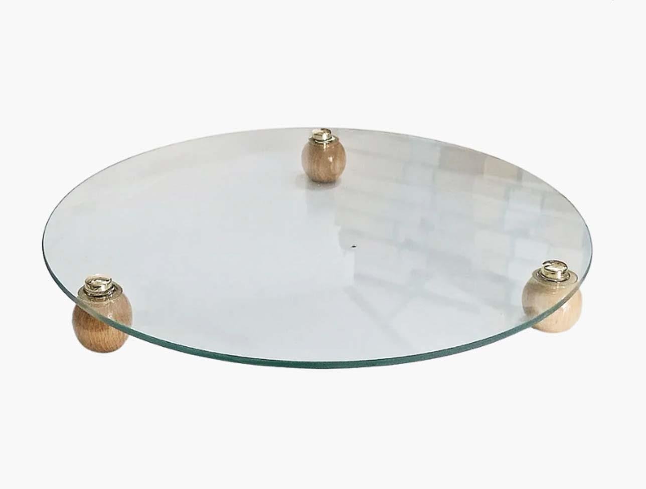 TOP AYAKLI YUVARLAK CAM SUNUMLUK MLN-90164