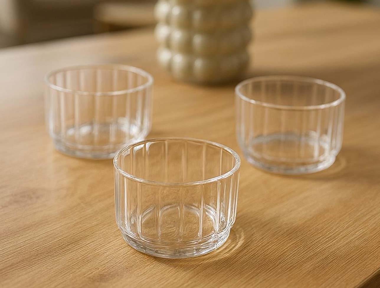 TUTKU HOME BOROSİLİKAT CAM 3LÜ KASE 2365