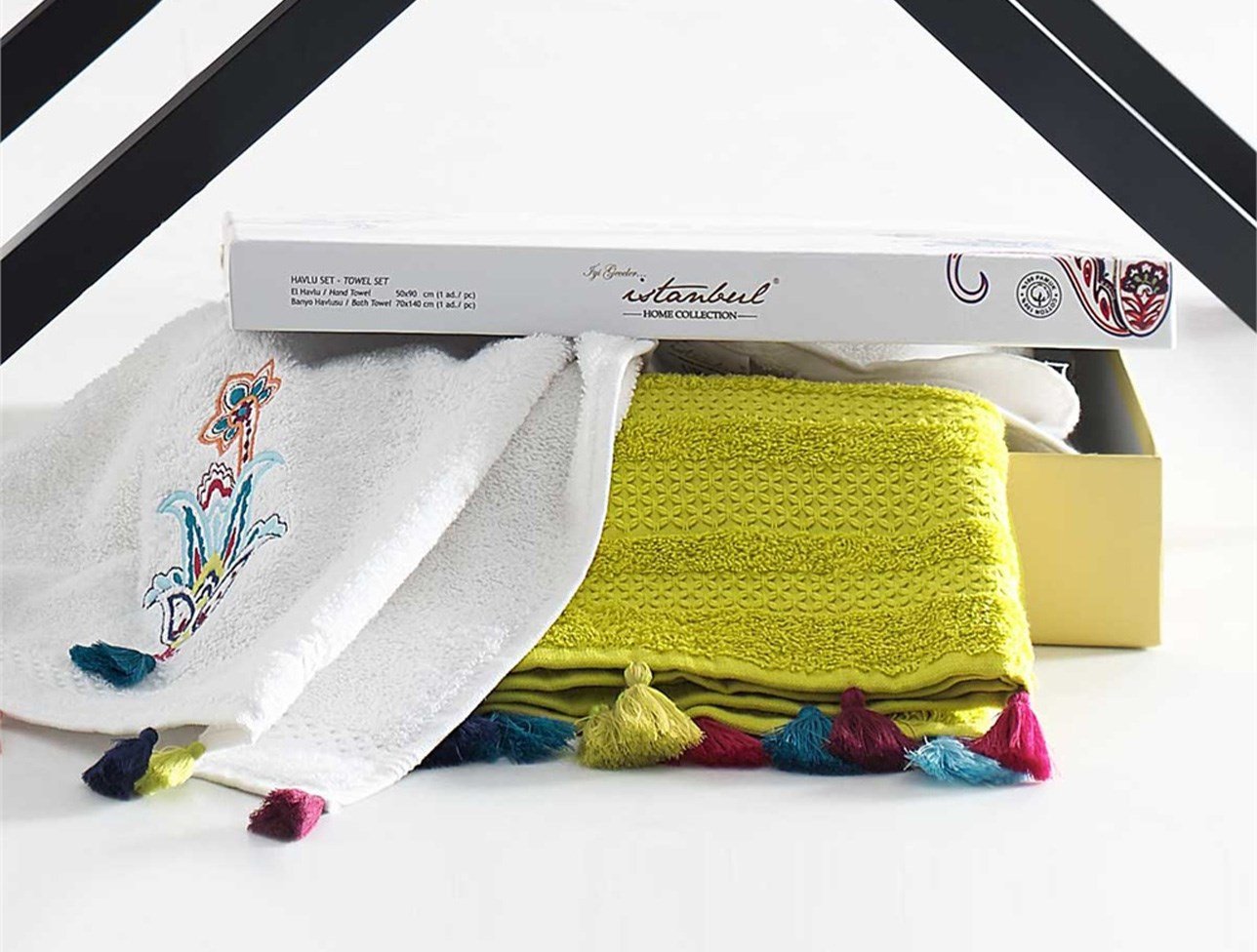 UP STYLE HAVLU SETİ SARI