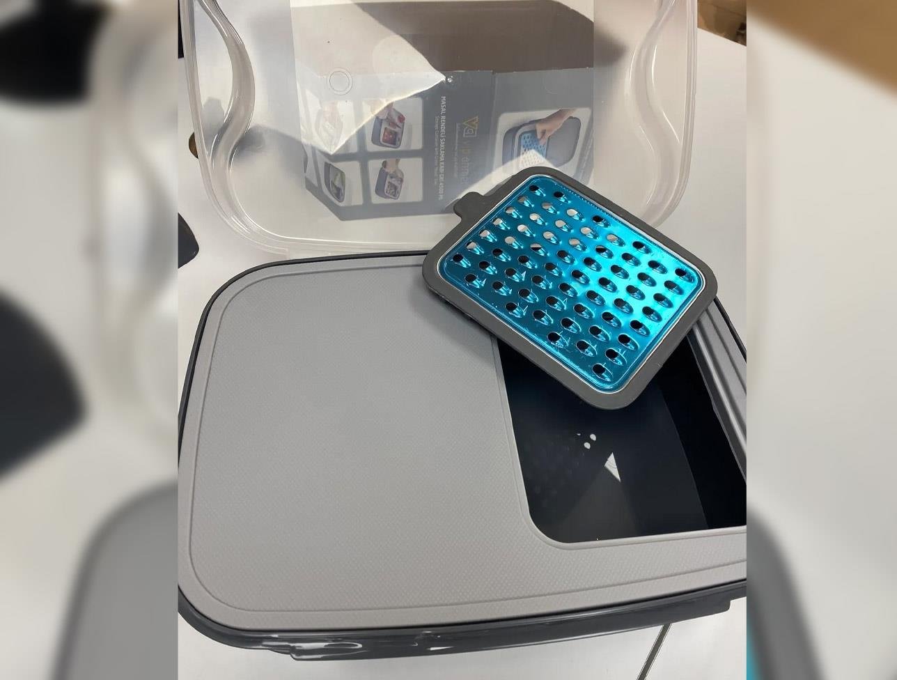 VİP-069 MASAL SAKLAMA KABI SIG GRİ 4500 ML RENDELİ