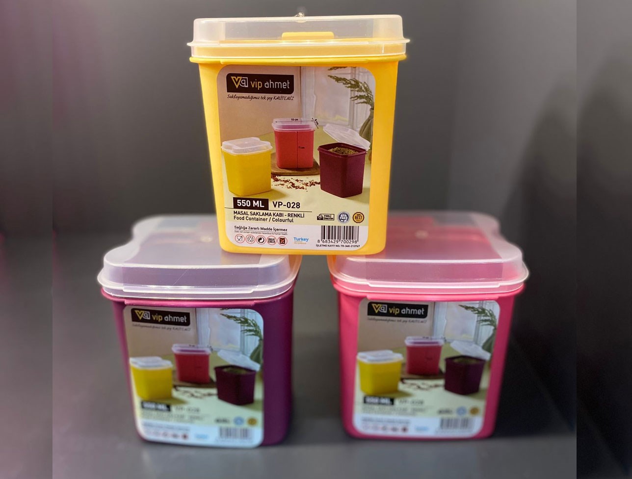 VİP AHMET MASAL SAKLAMA KABI RENKLİ 550 ML
