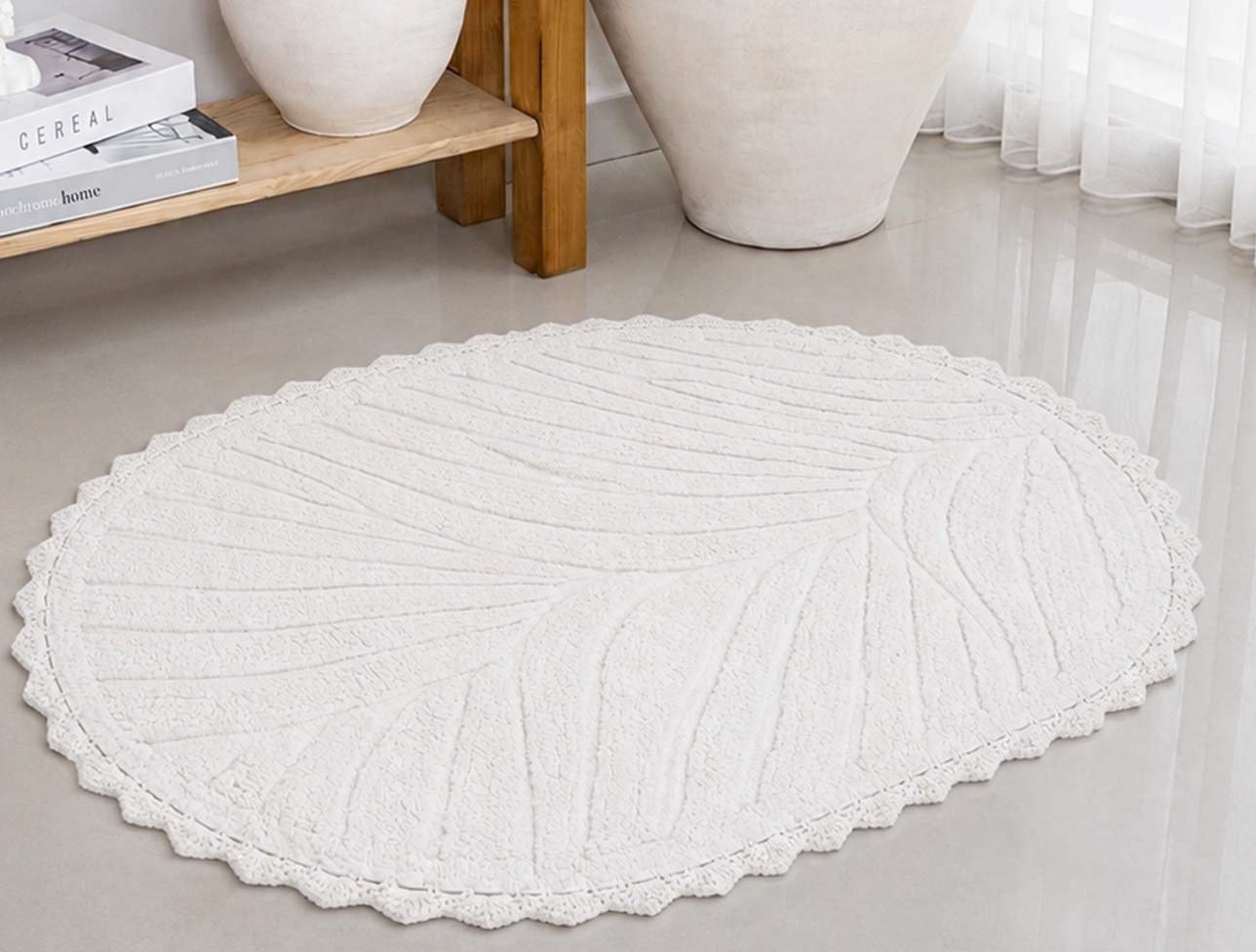 ZEBRA ARLES TEKLİ PAMUK PASPAS KREM 80x120