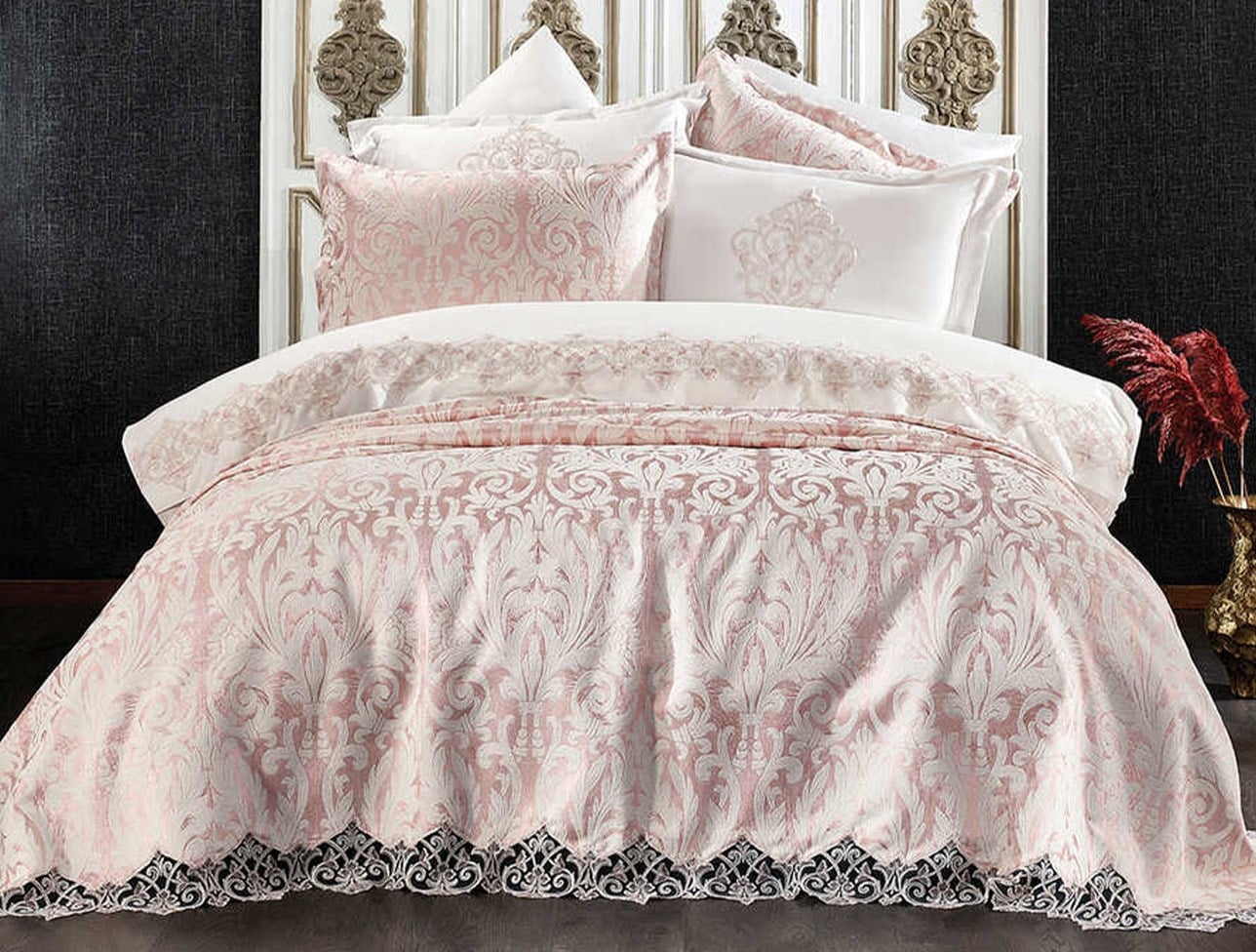 ZEBRA ASTOR DAMASK PİKE SETİ PUDRA
