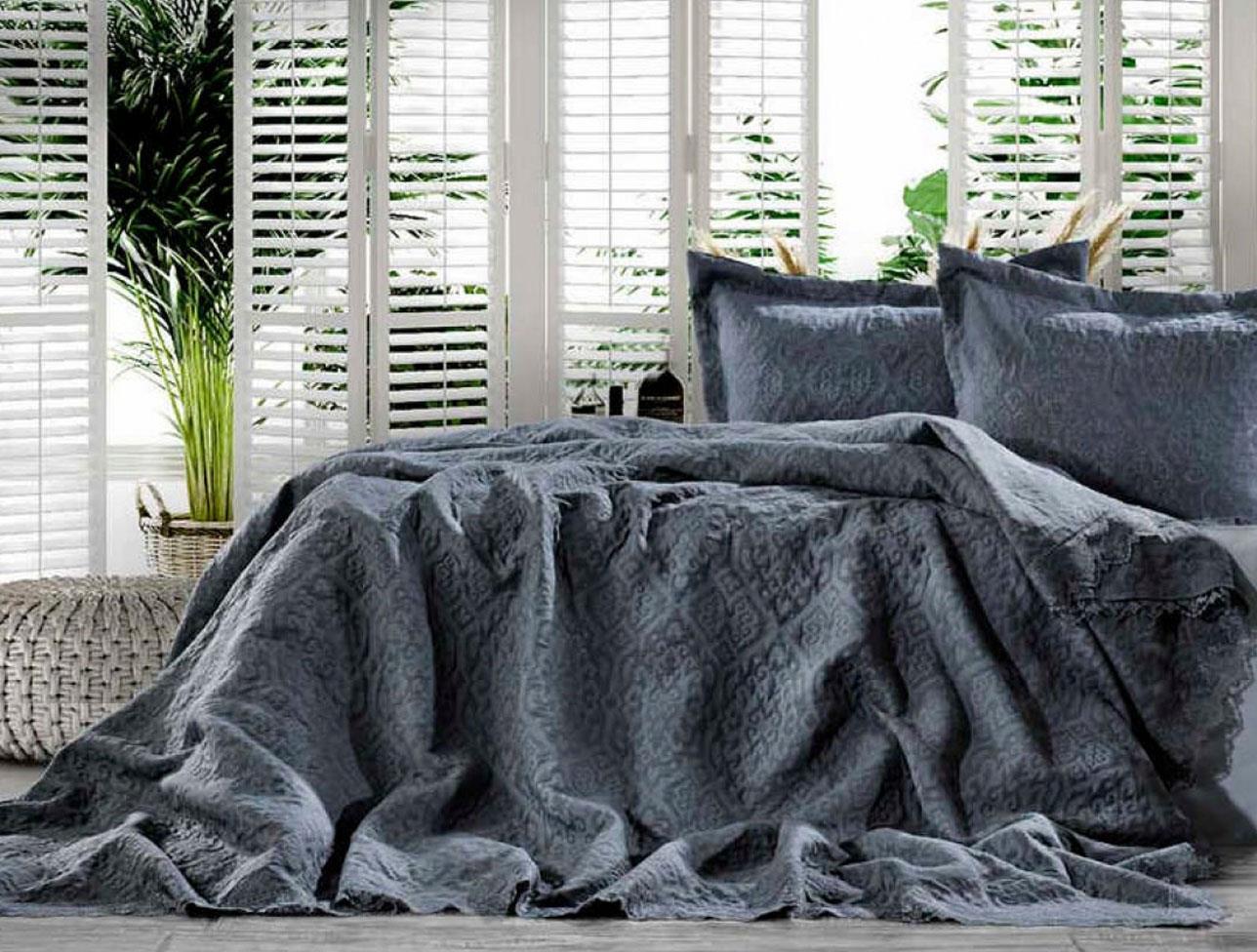 ZEBRA COSY YATAK ÖRTÜSÜ INDIGO