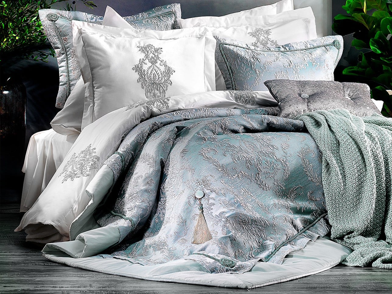 ZEBRA MEGHAN TRİKOLU YATAK SETİ AQUA