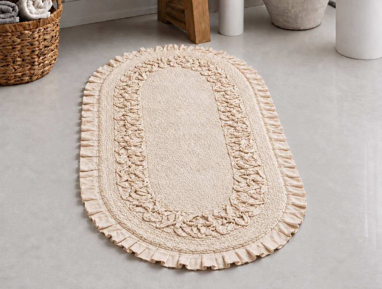 ZEBRA PARİSA TEKLİ PAMUK PASPAS BEJ 80x120