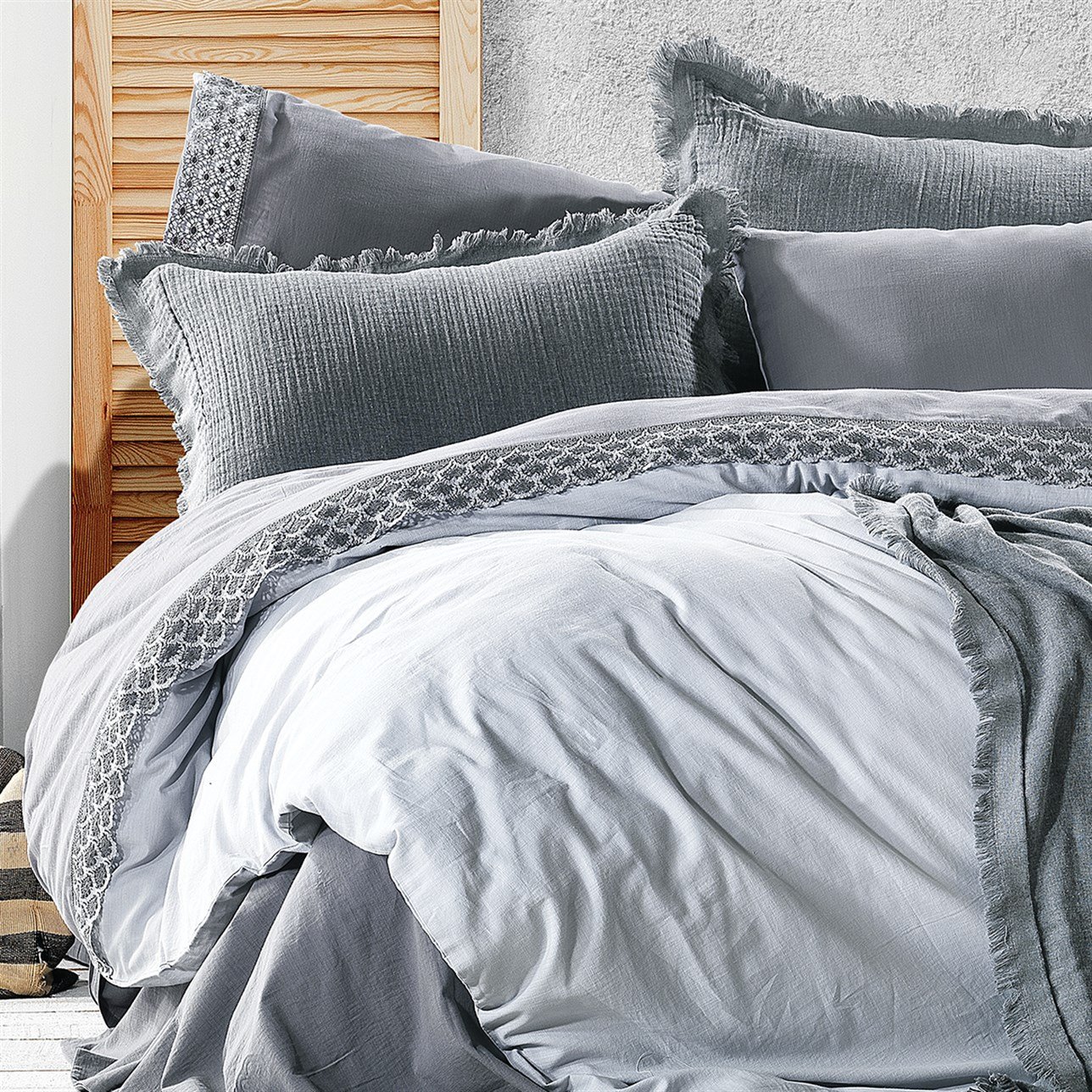 ZEBRA PARSEO LACE 7 PRÇ NEVRESİMLİ PİKE SET GREY