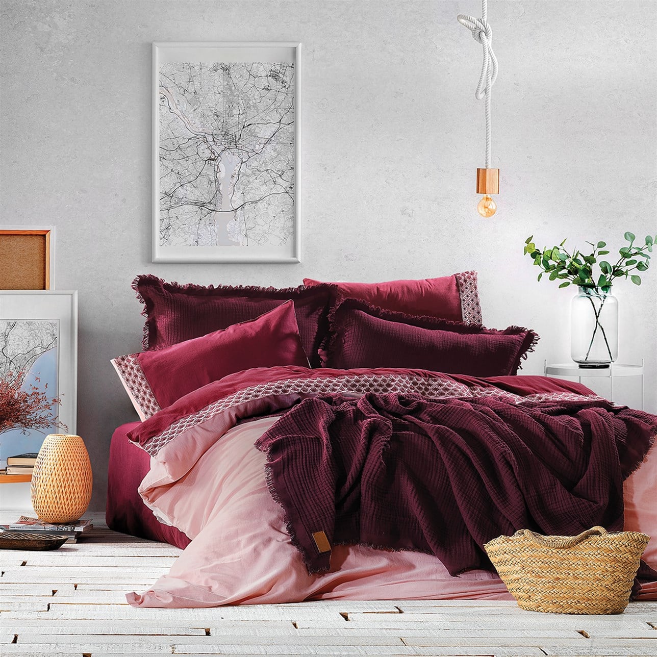 ZEBRA PARSEO LACE 7 PRÇ NEVRESM  PİKE SET BORDEAUX