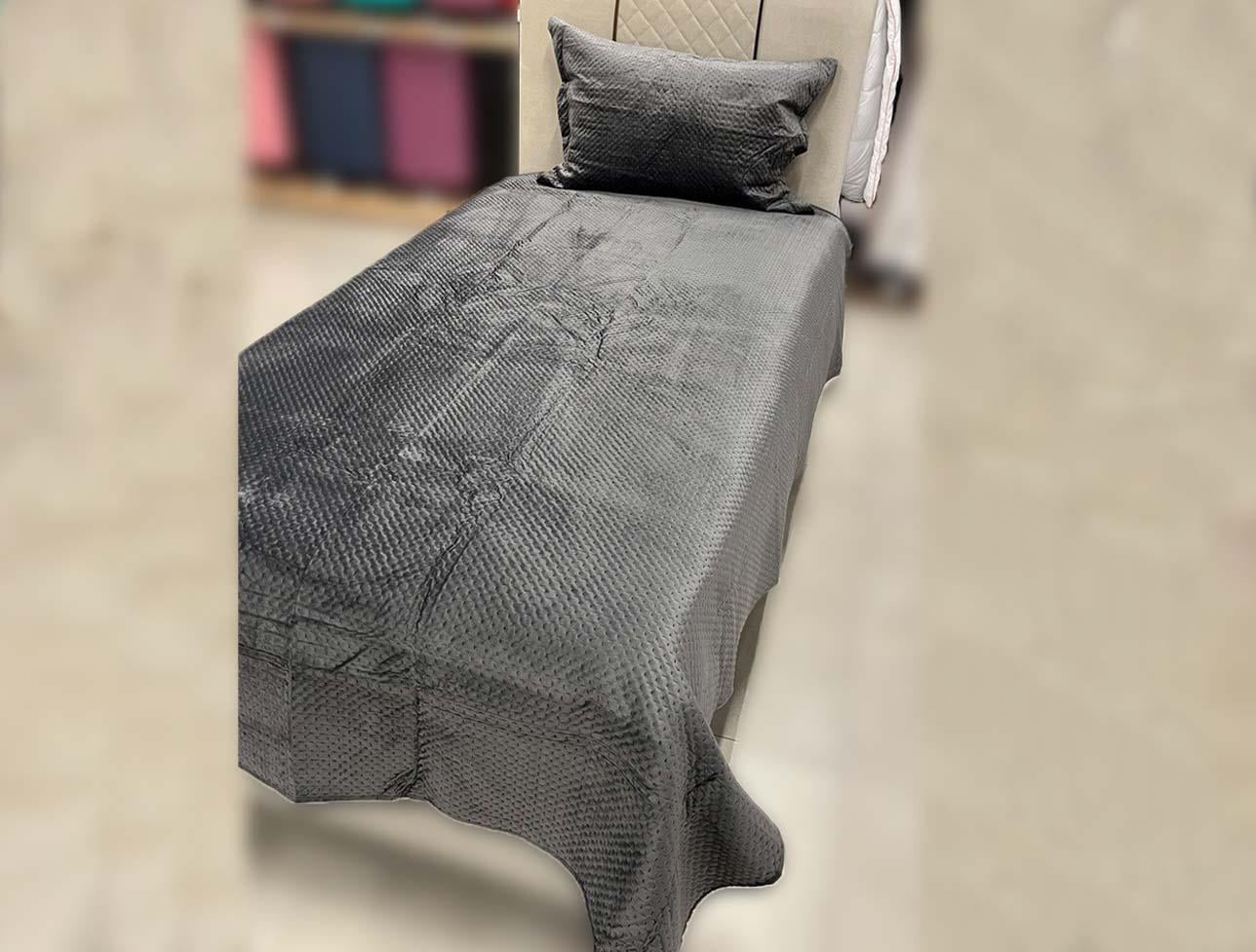 ZEBRA SCALA YATAK ÖRTÜSÜ TEK KİŞİLİK ANTRASİT