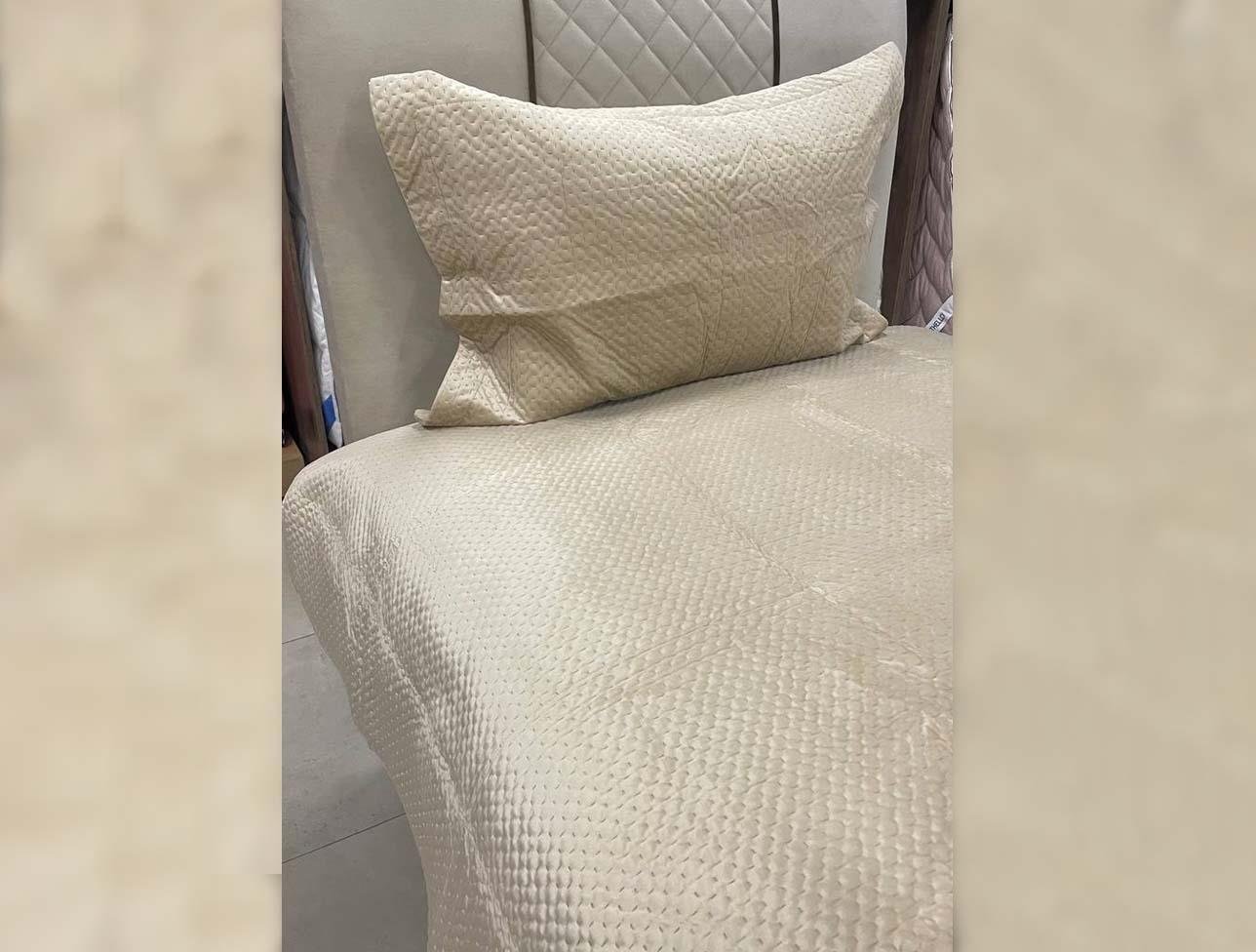 ZEBRA SCALA YATAK ÖRTÜSÜ TEK KİŞİLİK BEJ