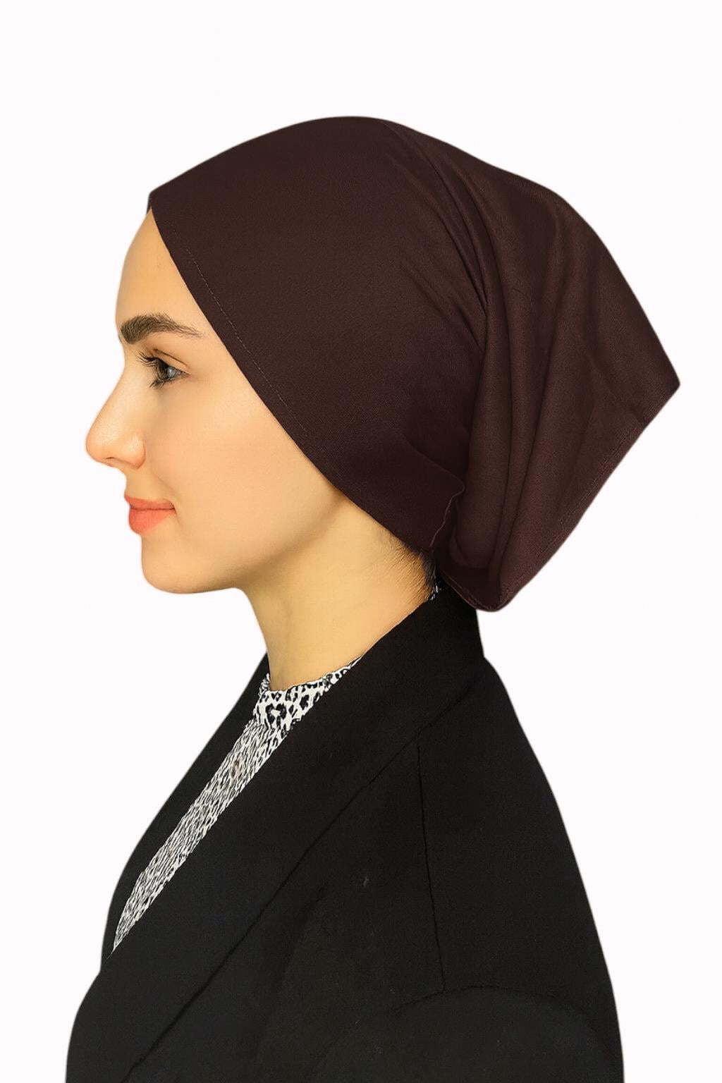 Boru Bone Penye Kumaş Düz Acı Kahve Renk