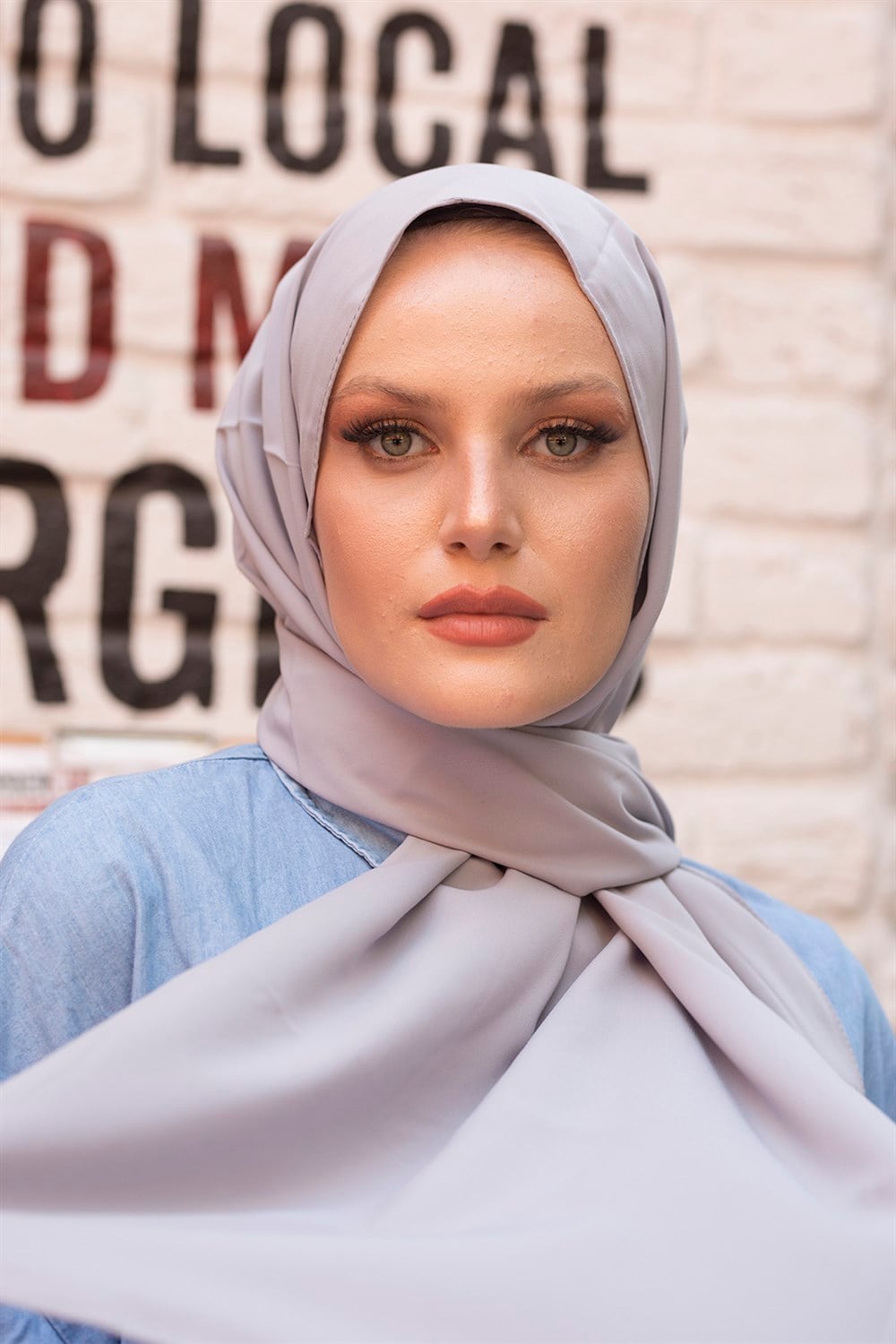 STELLA MEDİNE İPEĞİ ŞAL GRİ