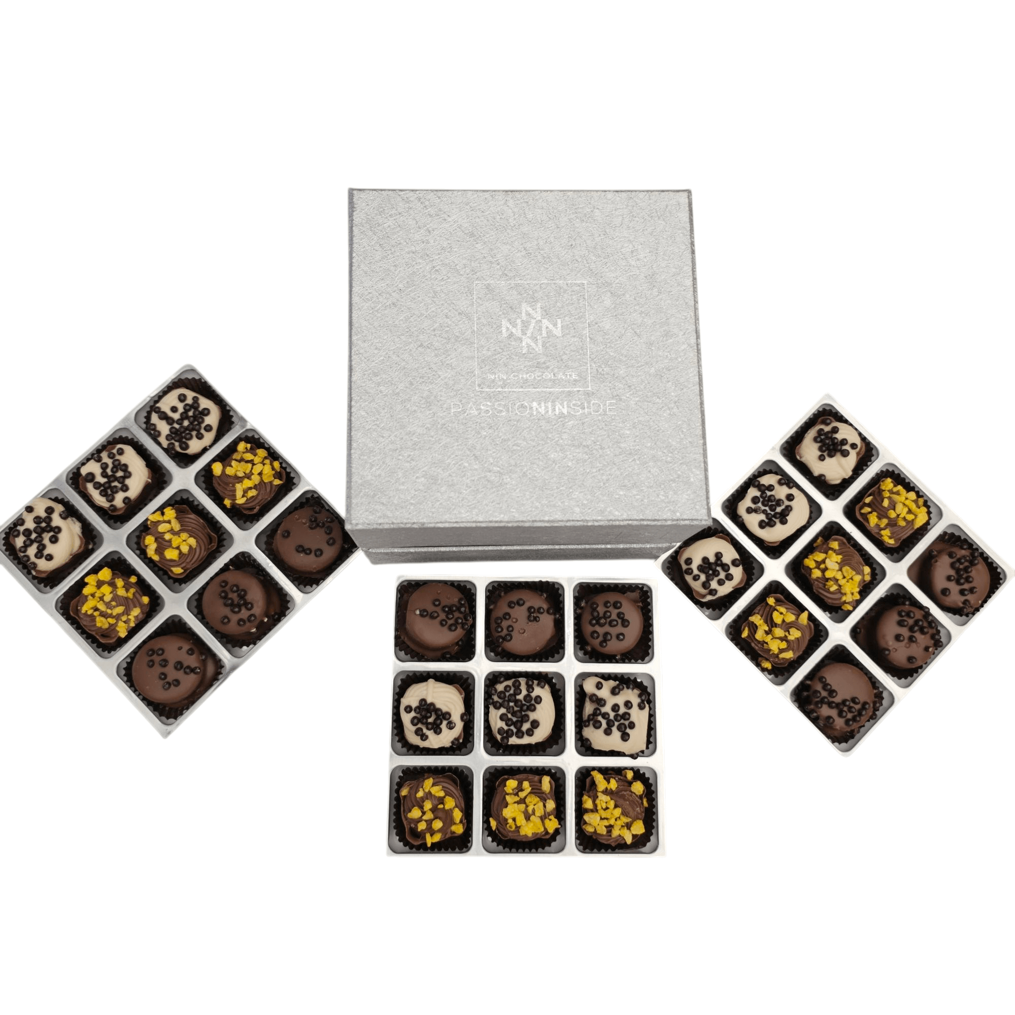 Nin Açık Gri Kutu Spesiyal Çikolata 27 Adet