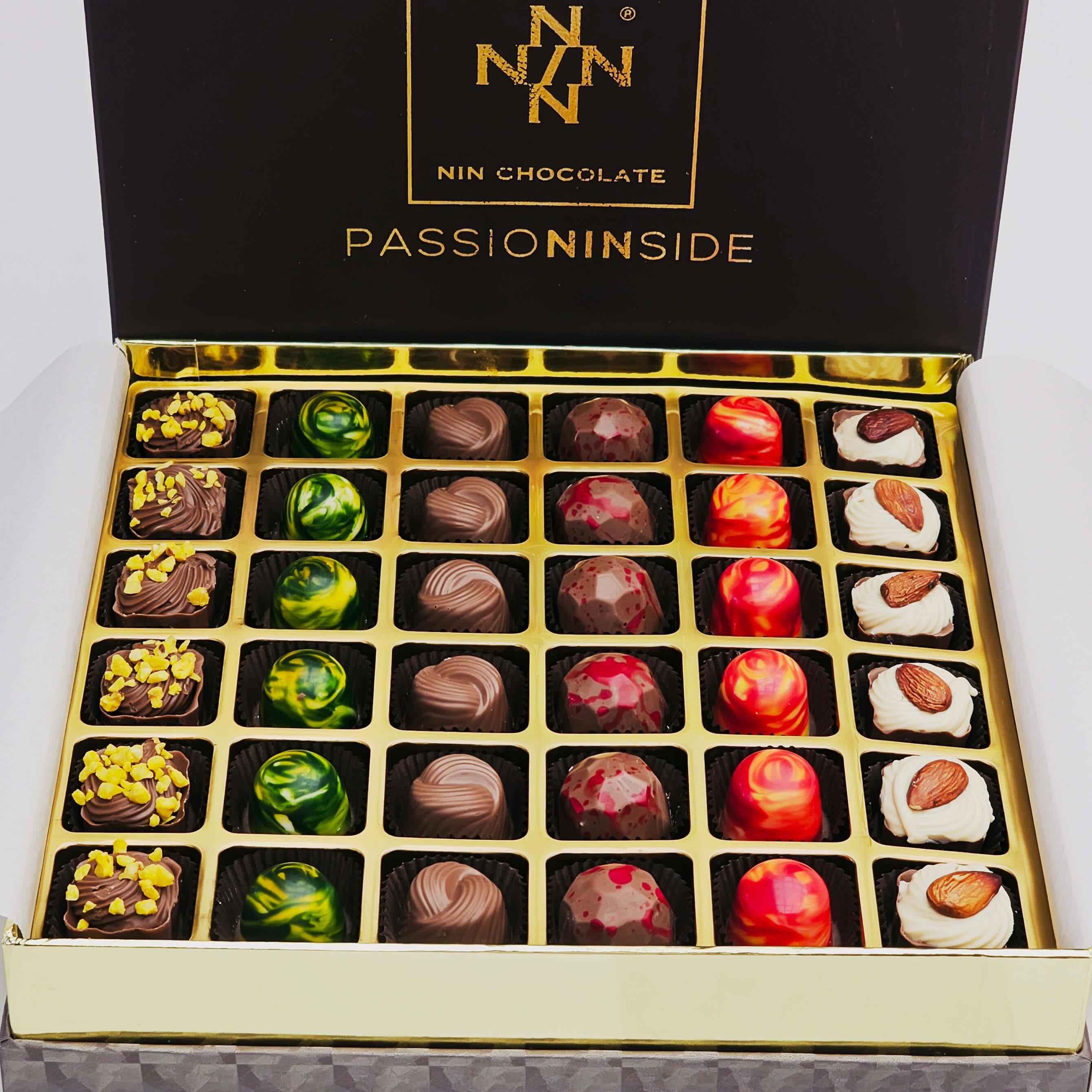 Nin Koyu Kahverengi Kutu Spesiyal Çikolata 72 Adet