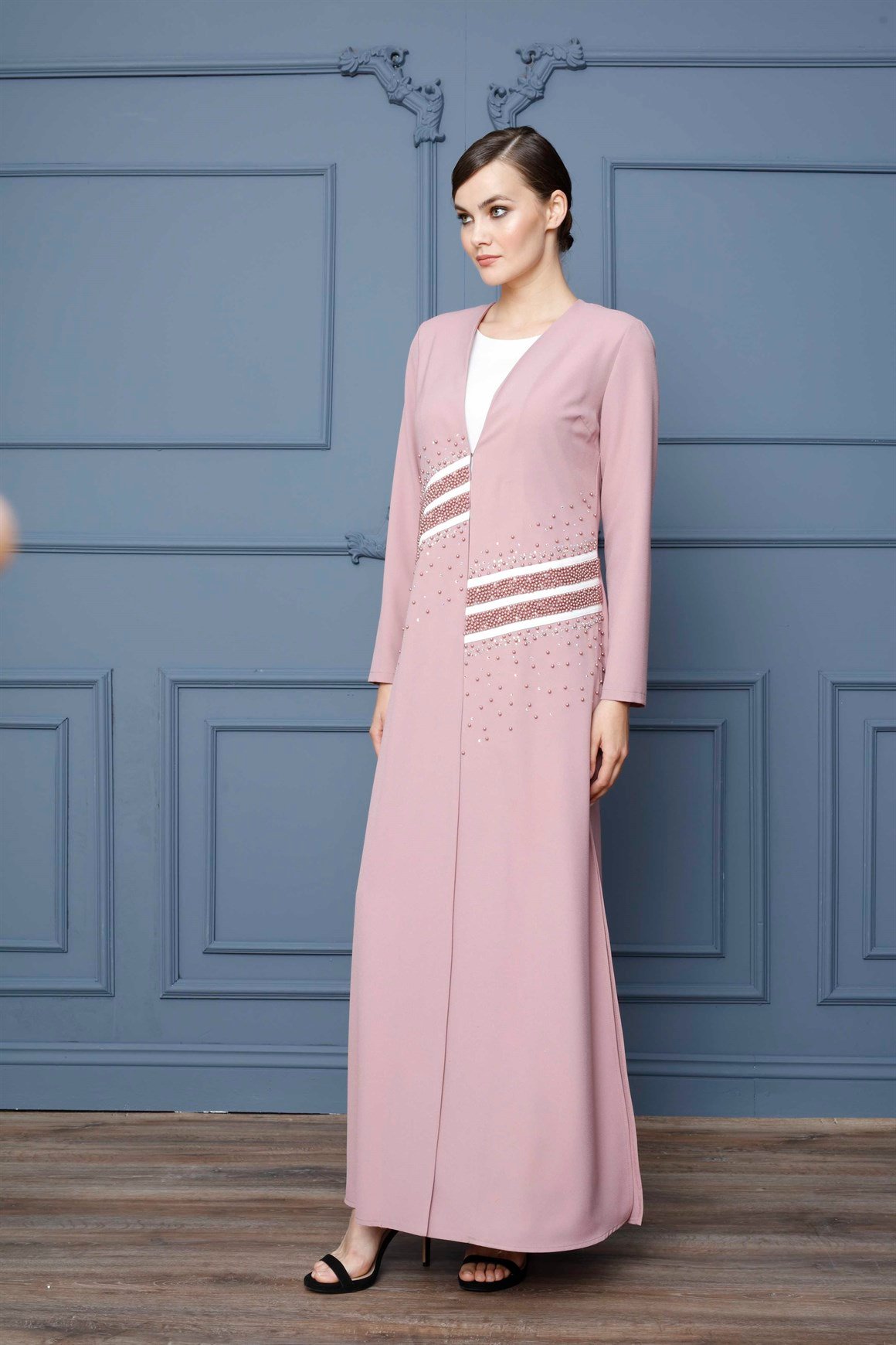 Powder - Long Jacket with Dress Stony Evening Gown
