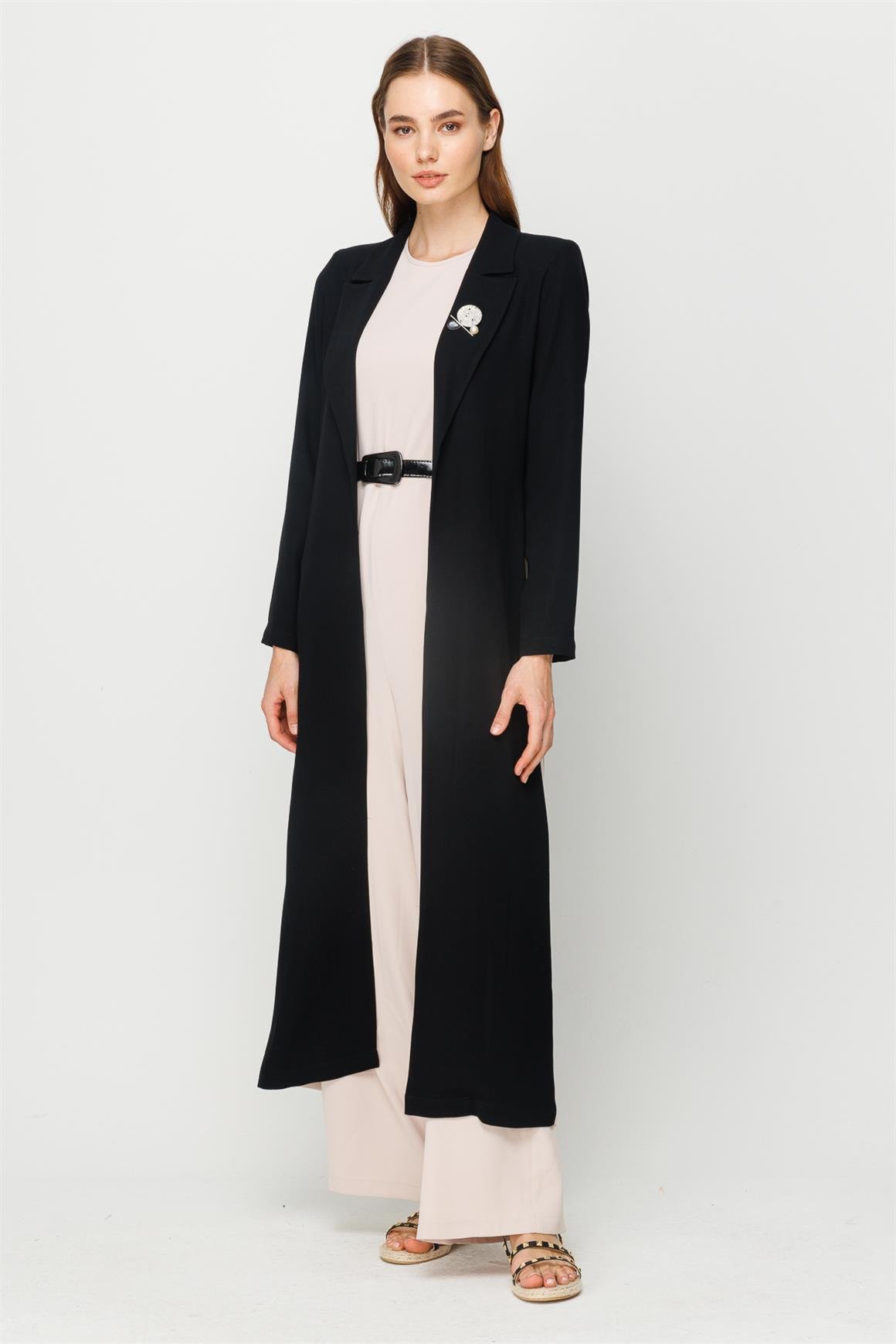 Tulum Üzeri Uzun Ceketli Takım  Taş