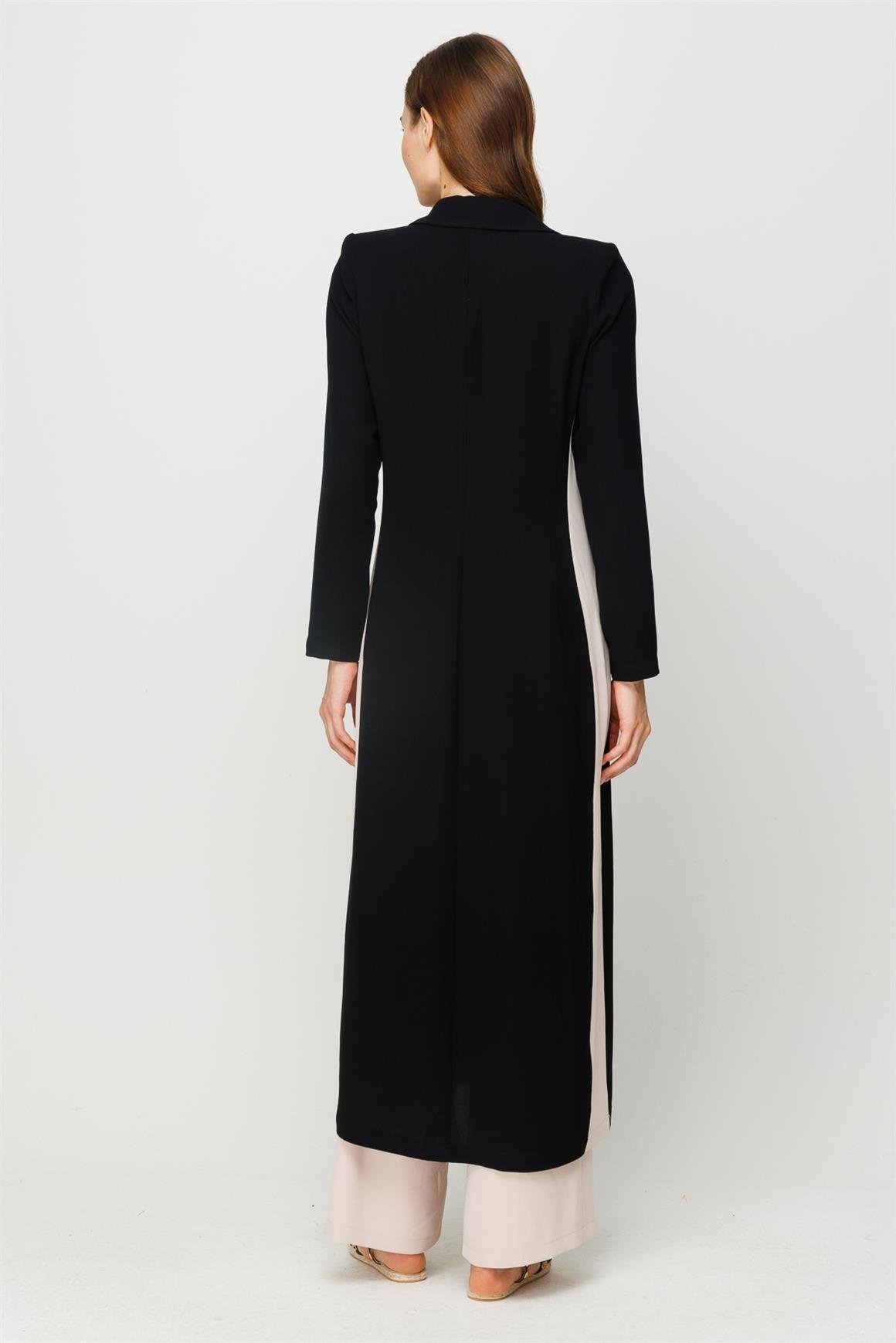 Tulum Üzeri Uzun Ceketli Takım  Taş