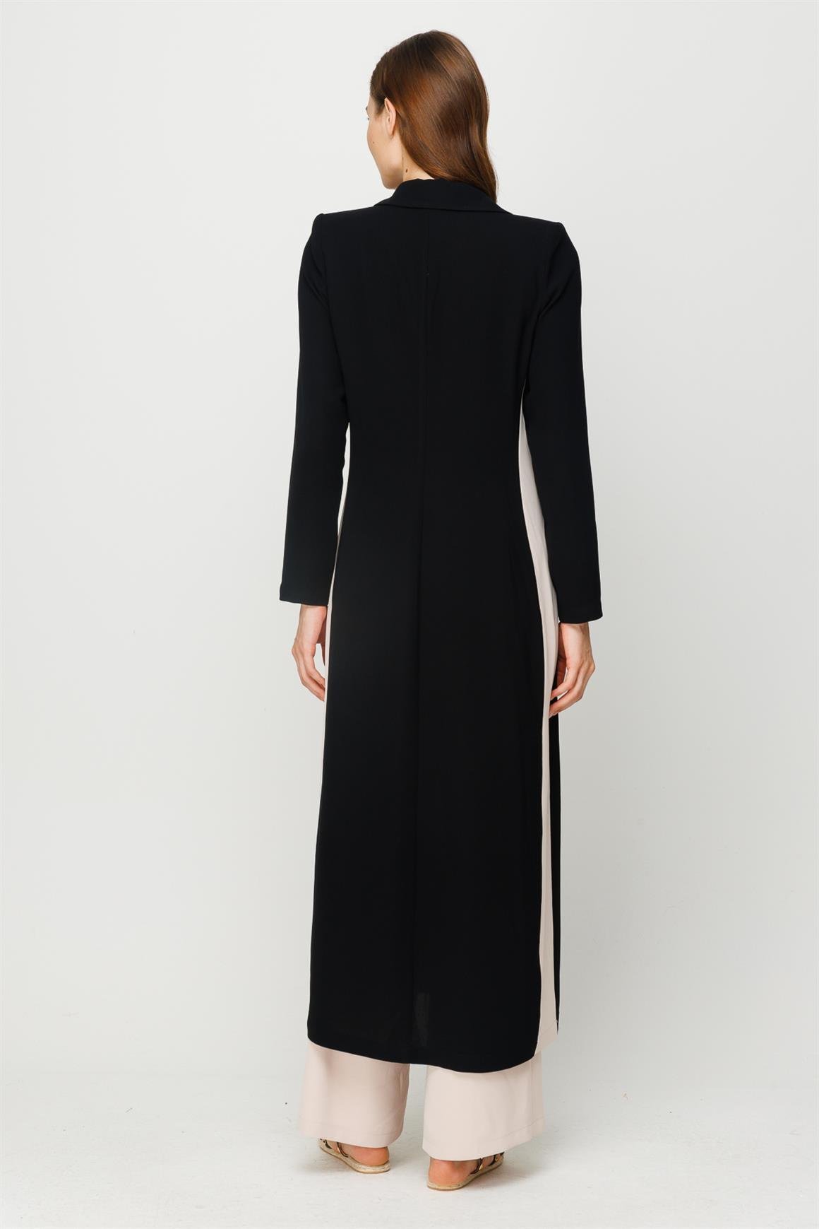 Tulum Üzeri Uzun Ceketli Takım  Taş