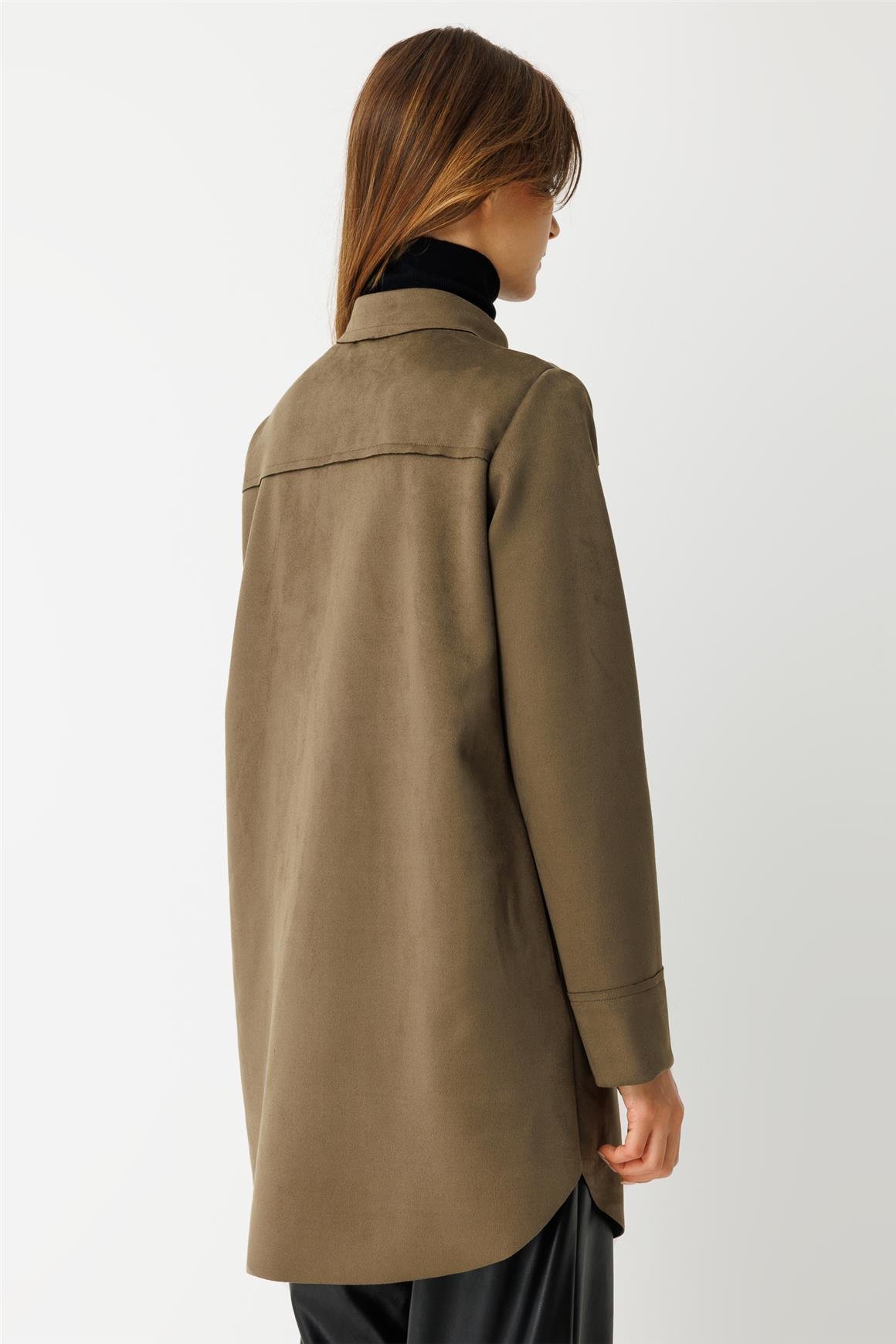 Suede Jacket - Khaki