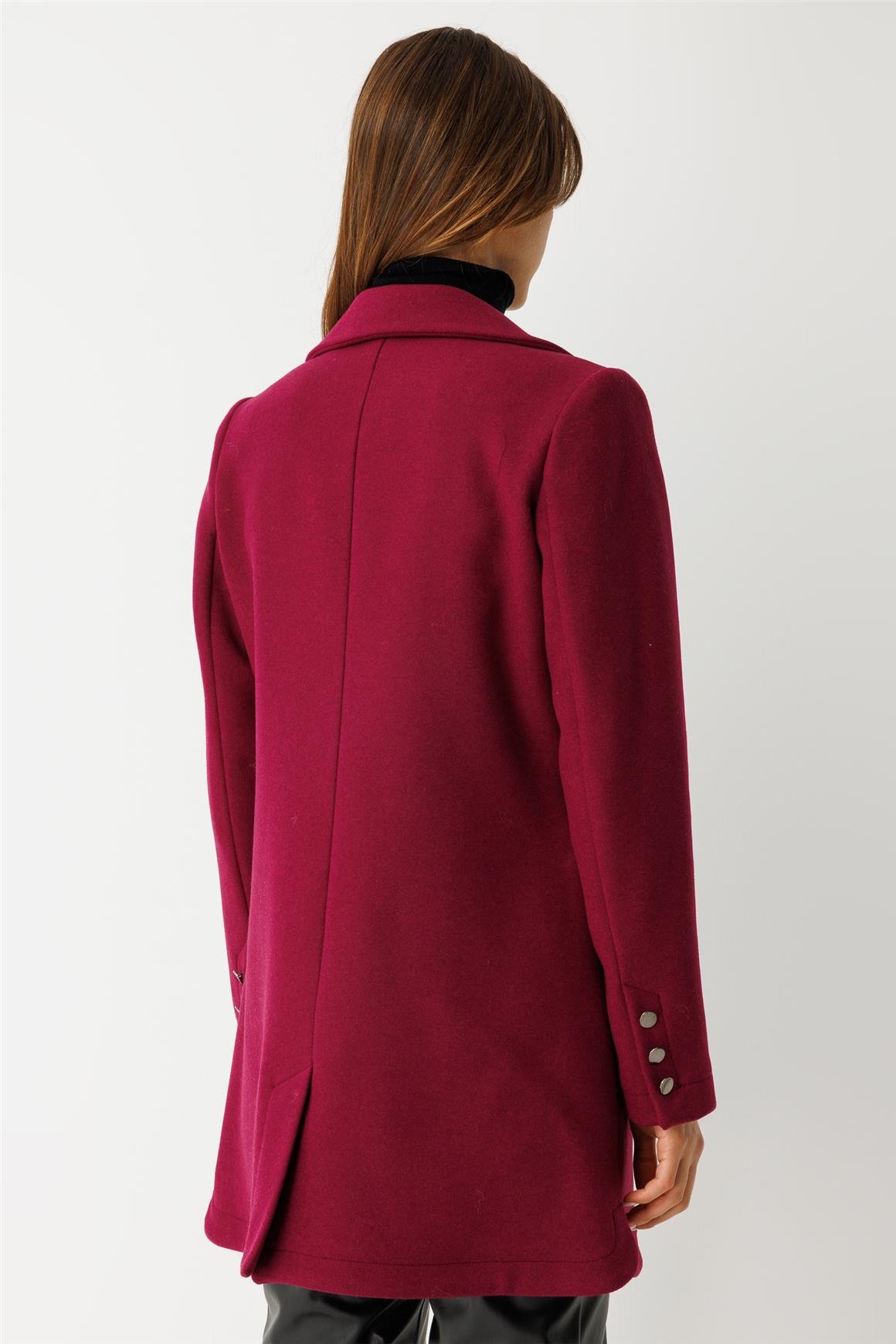 Tek Düğmeli Ceket  Mor