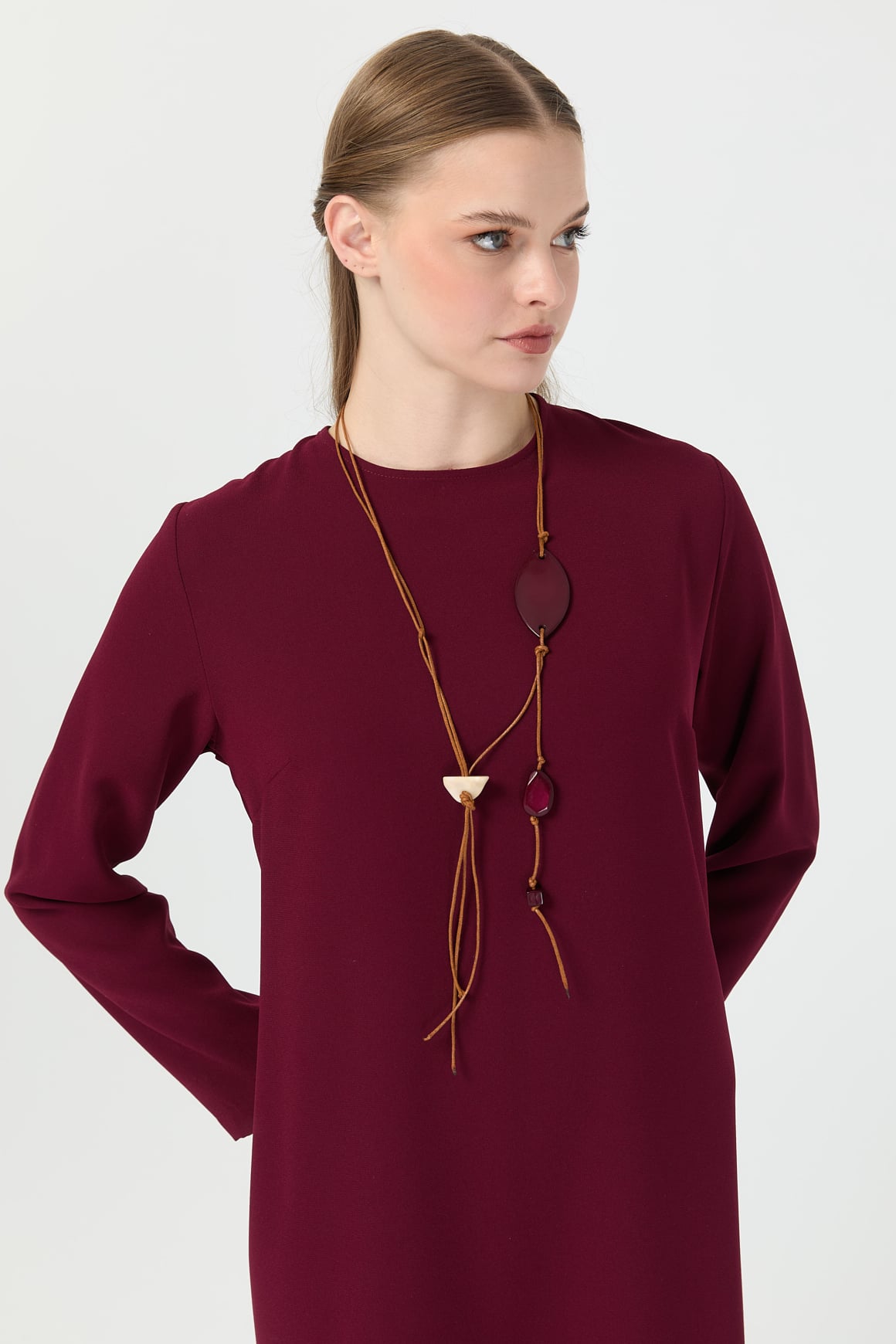 Elbise  Bordo