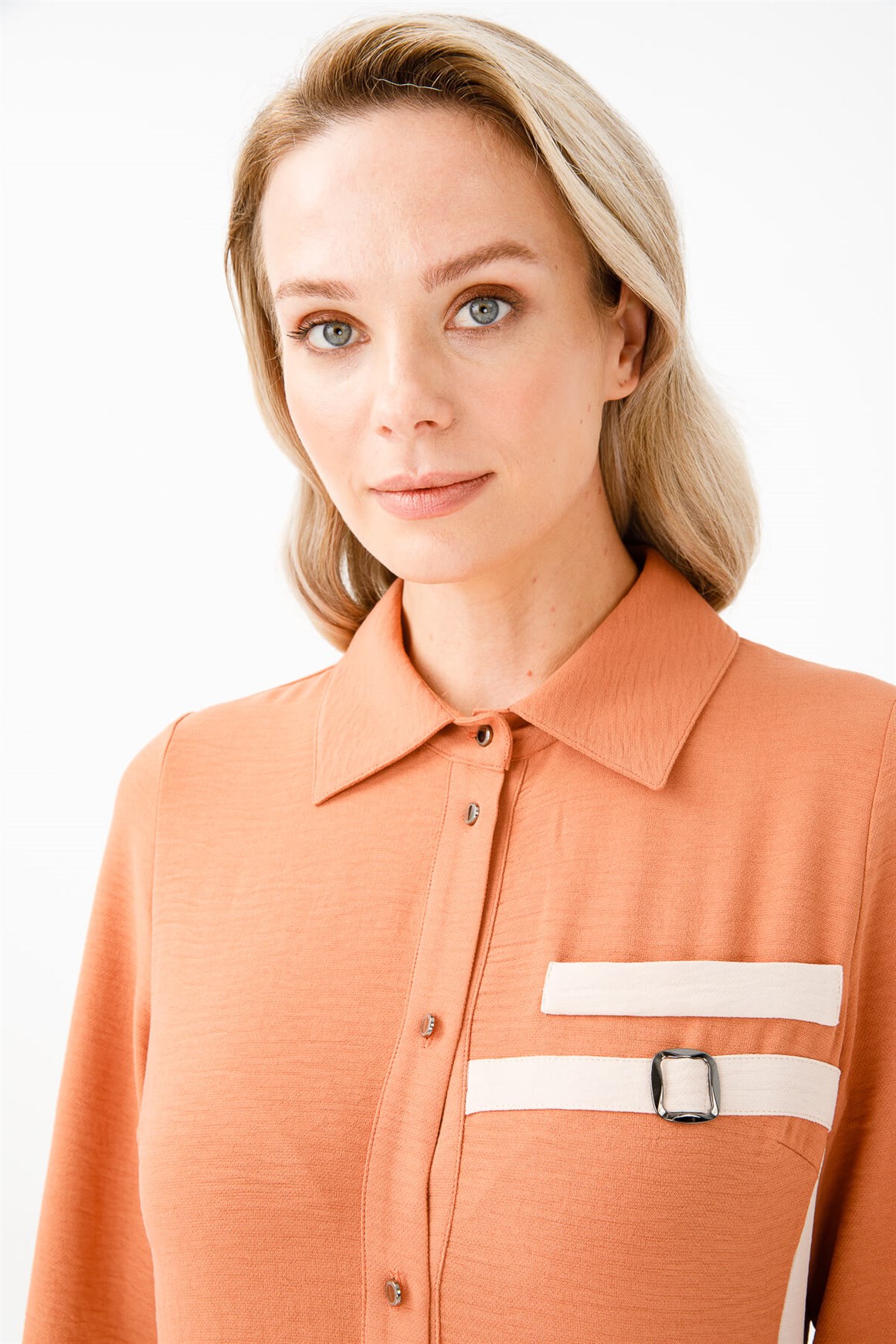 Yanları Garnili Gizli Patlı Elbise  Karides