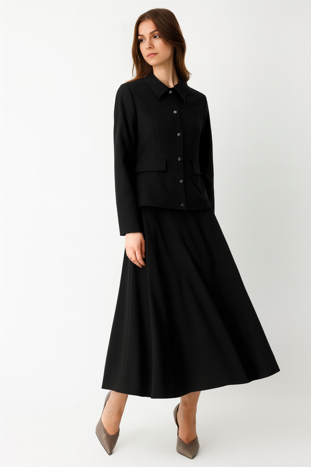 Ceket Etek Takım  Siyah
