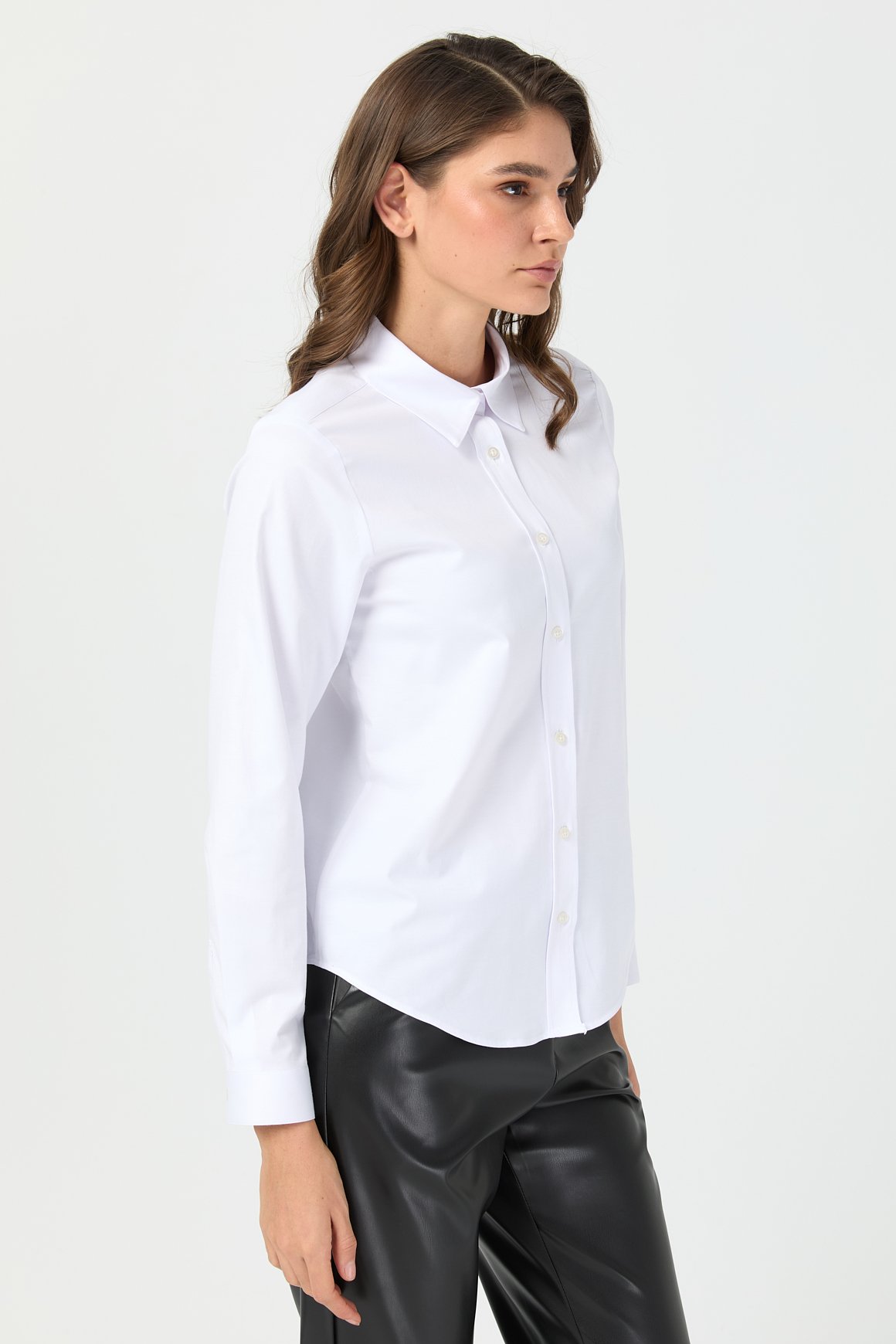 Milano Saten Gömlek  Beyaz